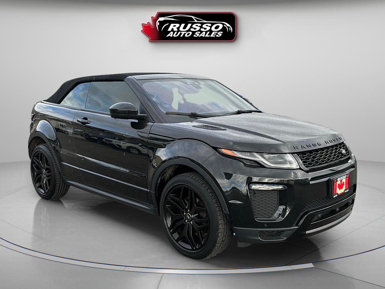 Black 2019 Land Rover Range Rover Evoque Convertible All-Wheel Drive Automatic