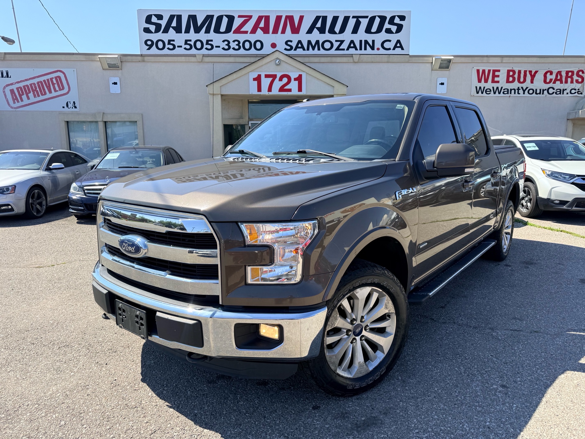 Brown (Beige) 2016 Ford F-150 Pickup Truck Four-Wheel Drive Automatic