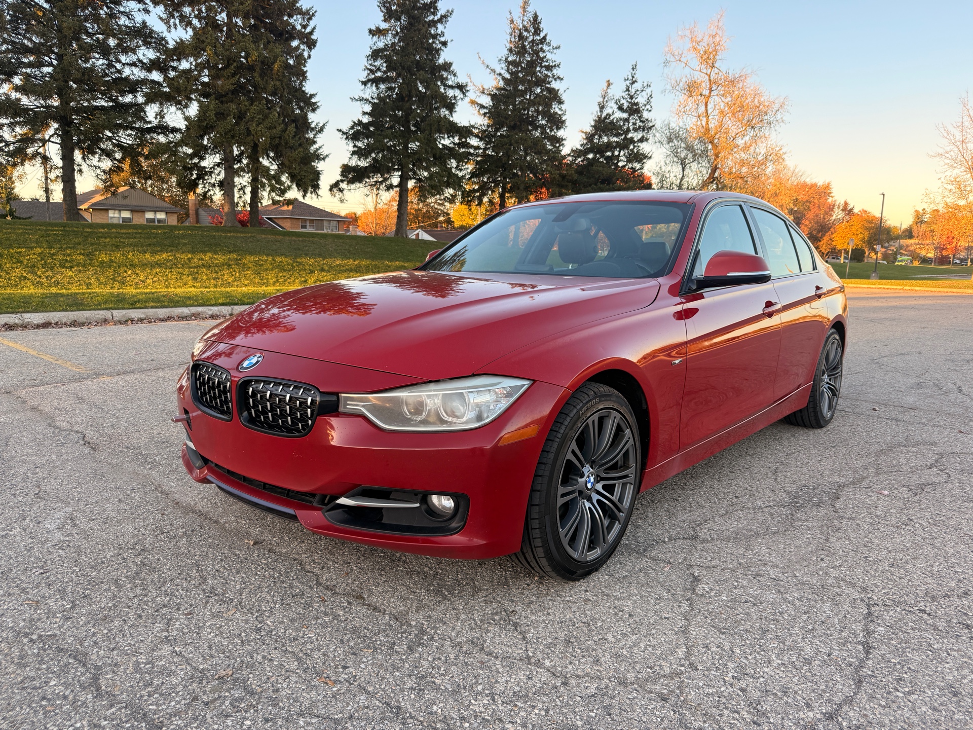 Red 2013 BMW 3 Series Sedan All-Wheel Drive Automatic