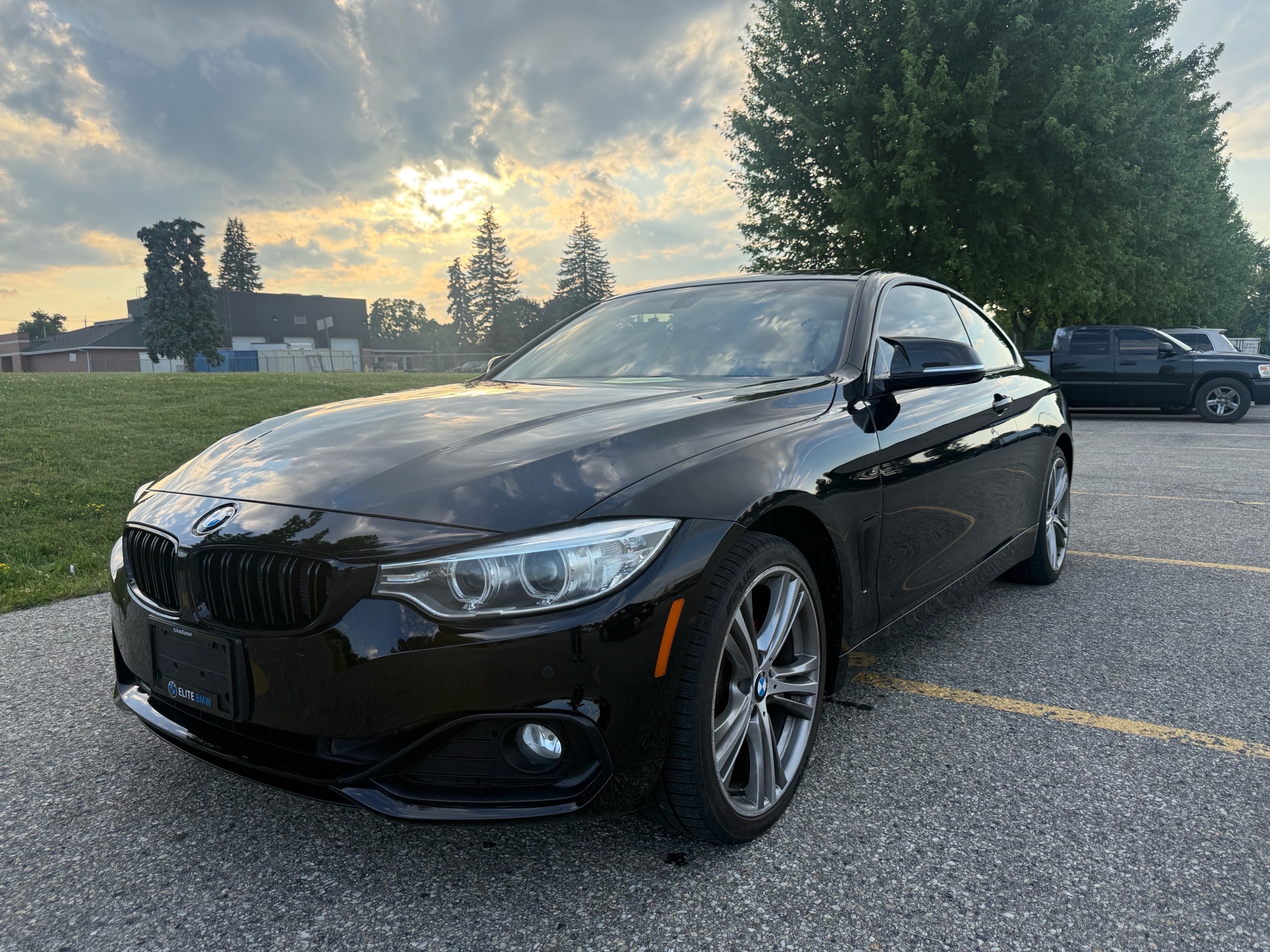 Black 2014 BMW 4 Series Coupe All-Wheel Drive Automatic