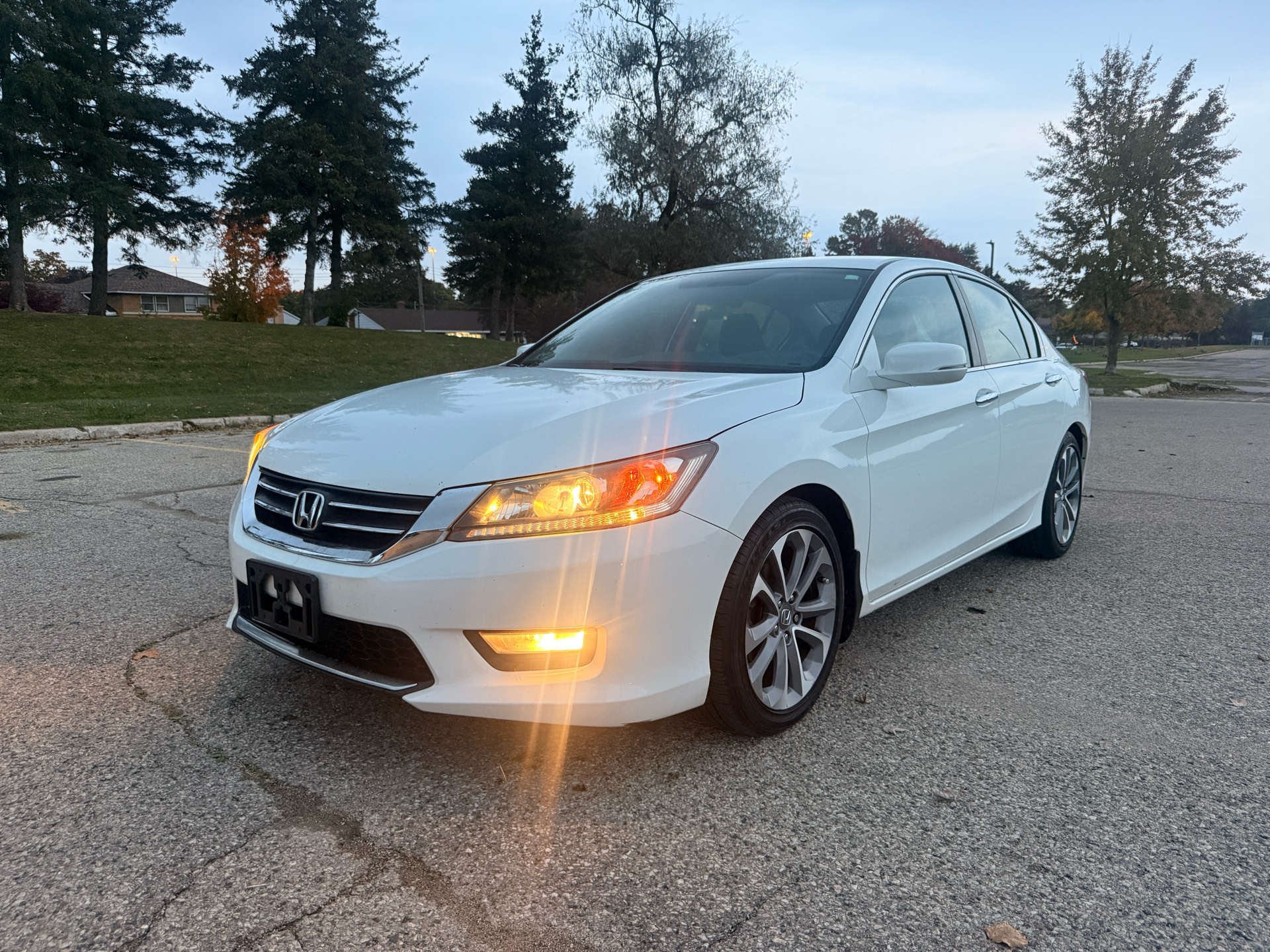 White 2014 Honda Accord Sedan Front-Wheel Drive Automatic
