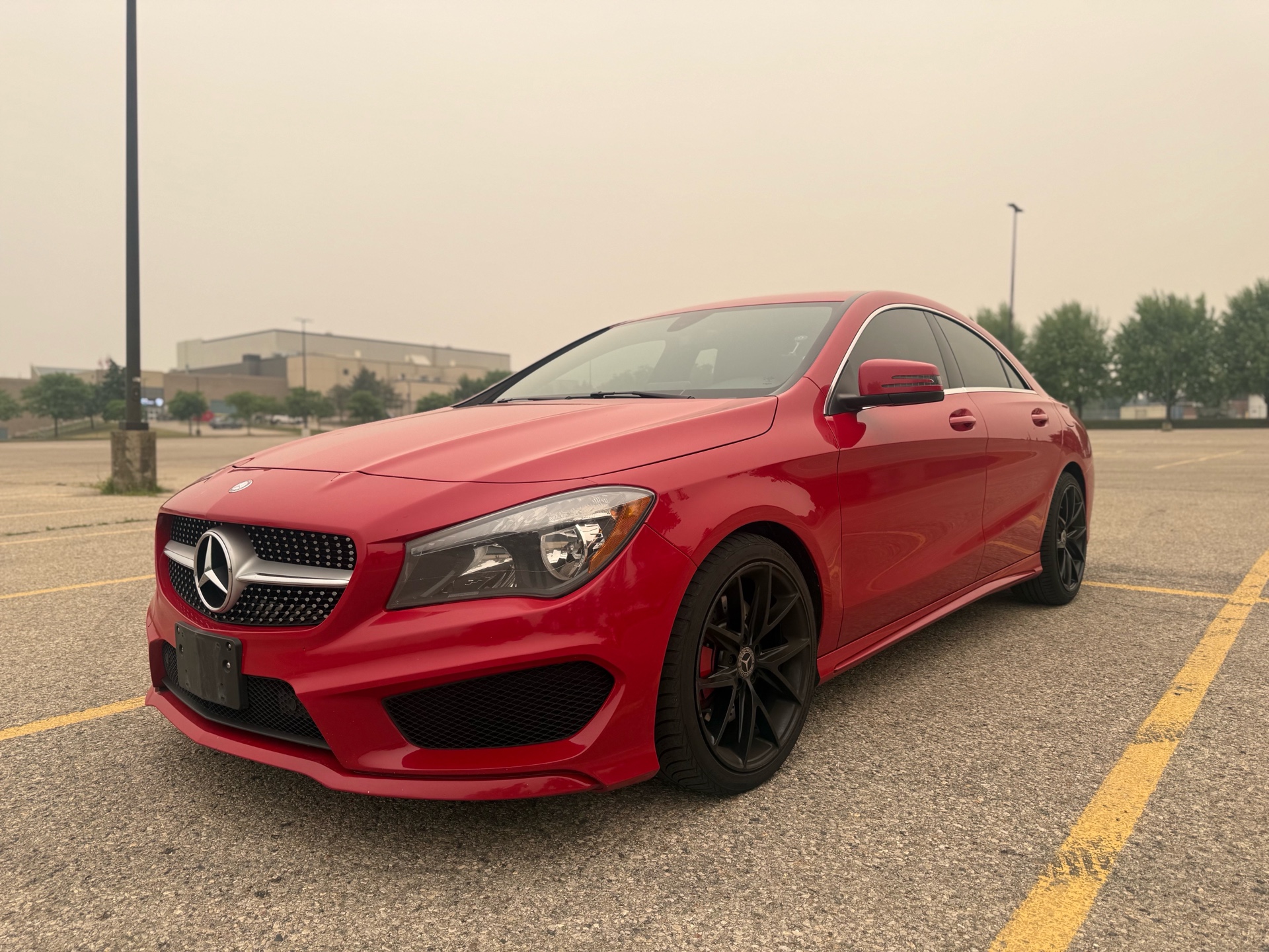 Red 2016 Mercedes-Benz CLA Sedan All-Wheel Drive Automatic