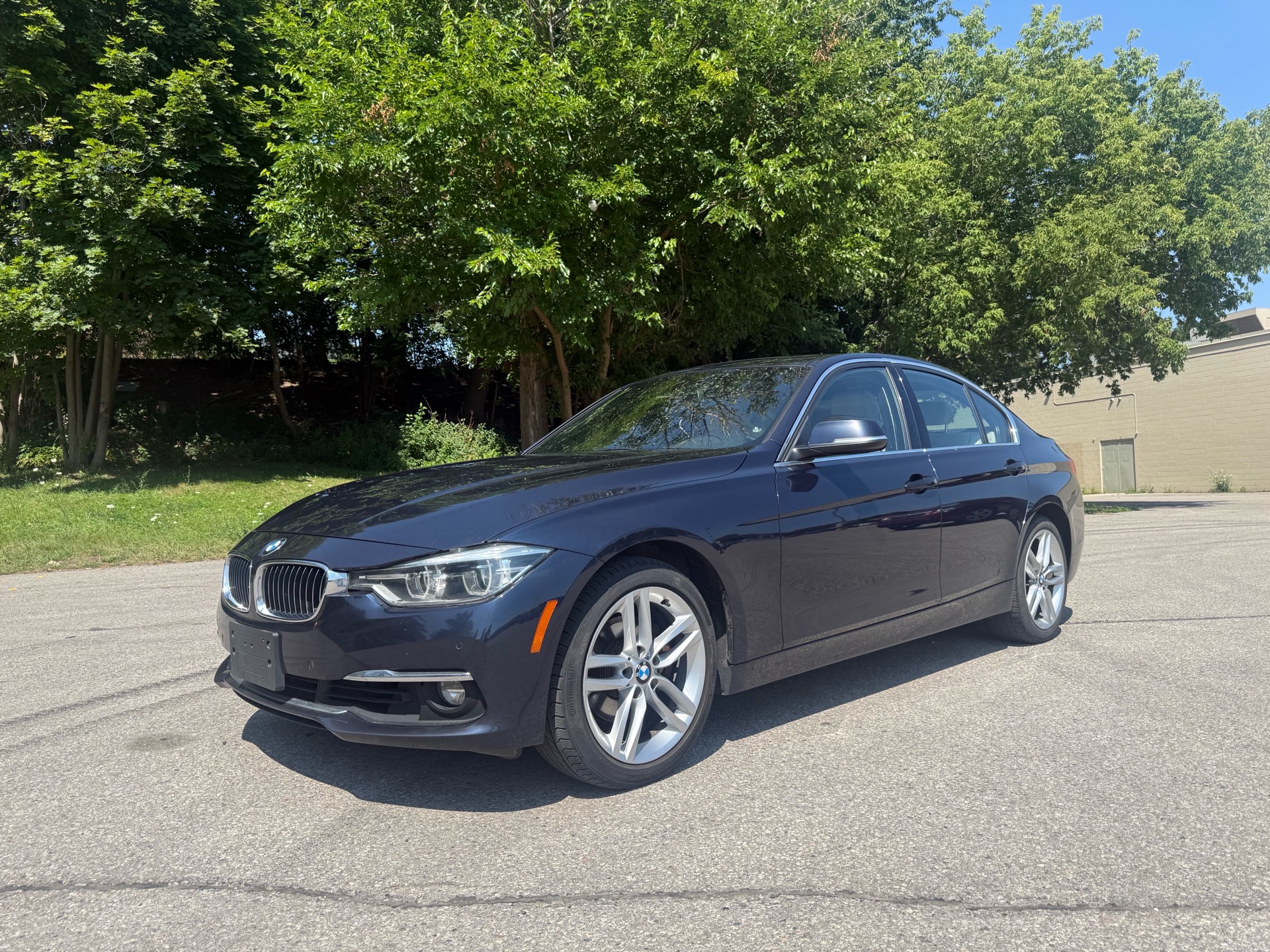 Blue 2017 BMW 3 Series Sedan All-Wheel Drive Automatic