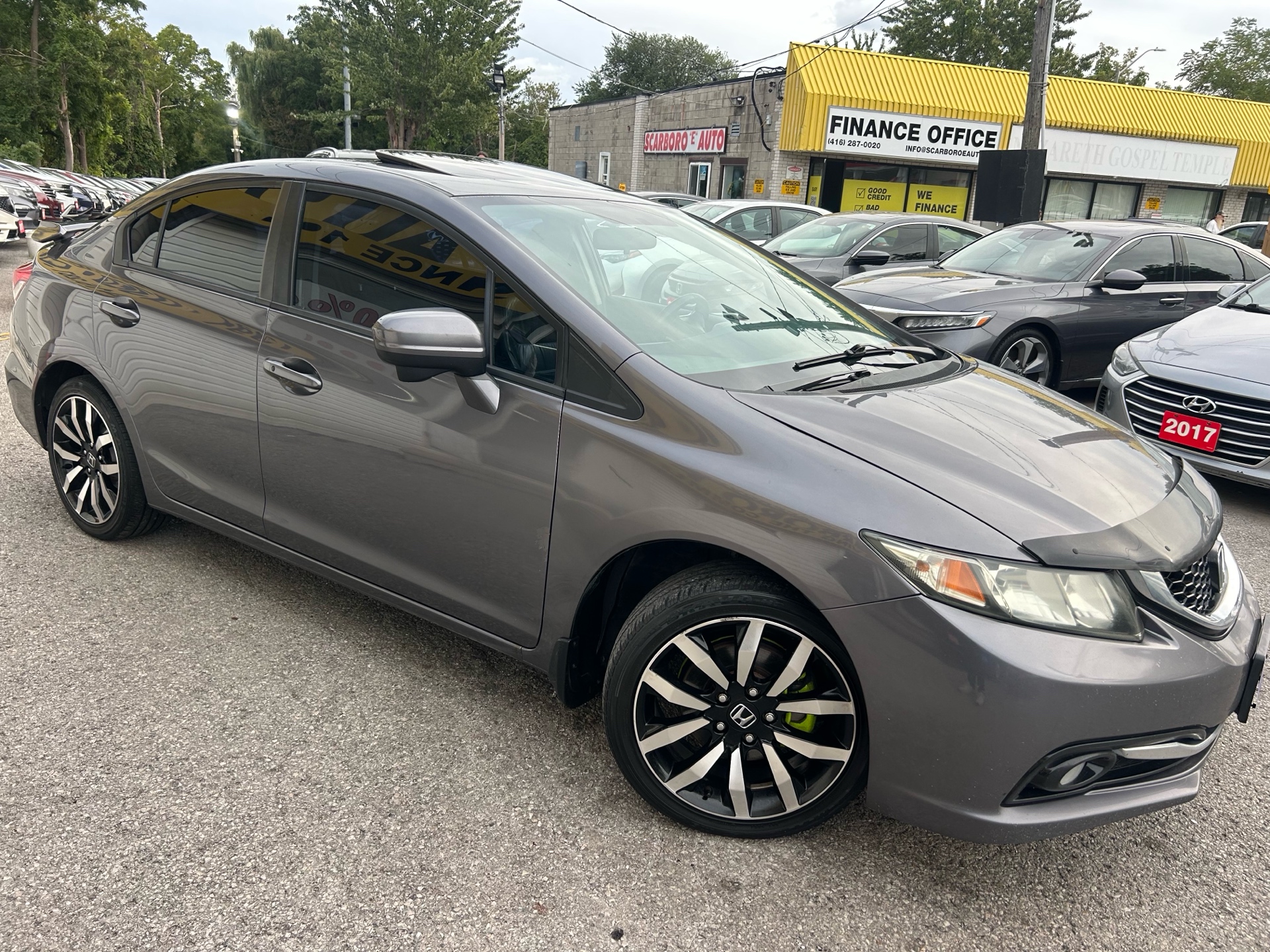 2014 Honda Civic TOURING/NAVI/CAMERA/LEATHER/ROOF/P.SEAT/BLUETOOTH/FOG LIGHTS/ALLOYS/CLEAN CARFAX