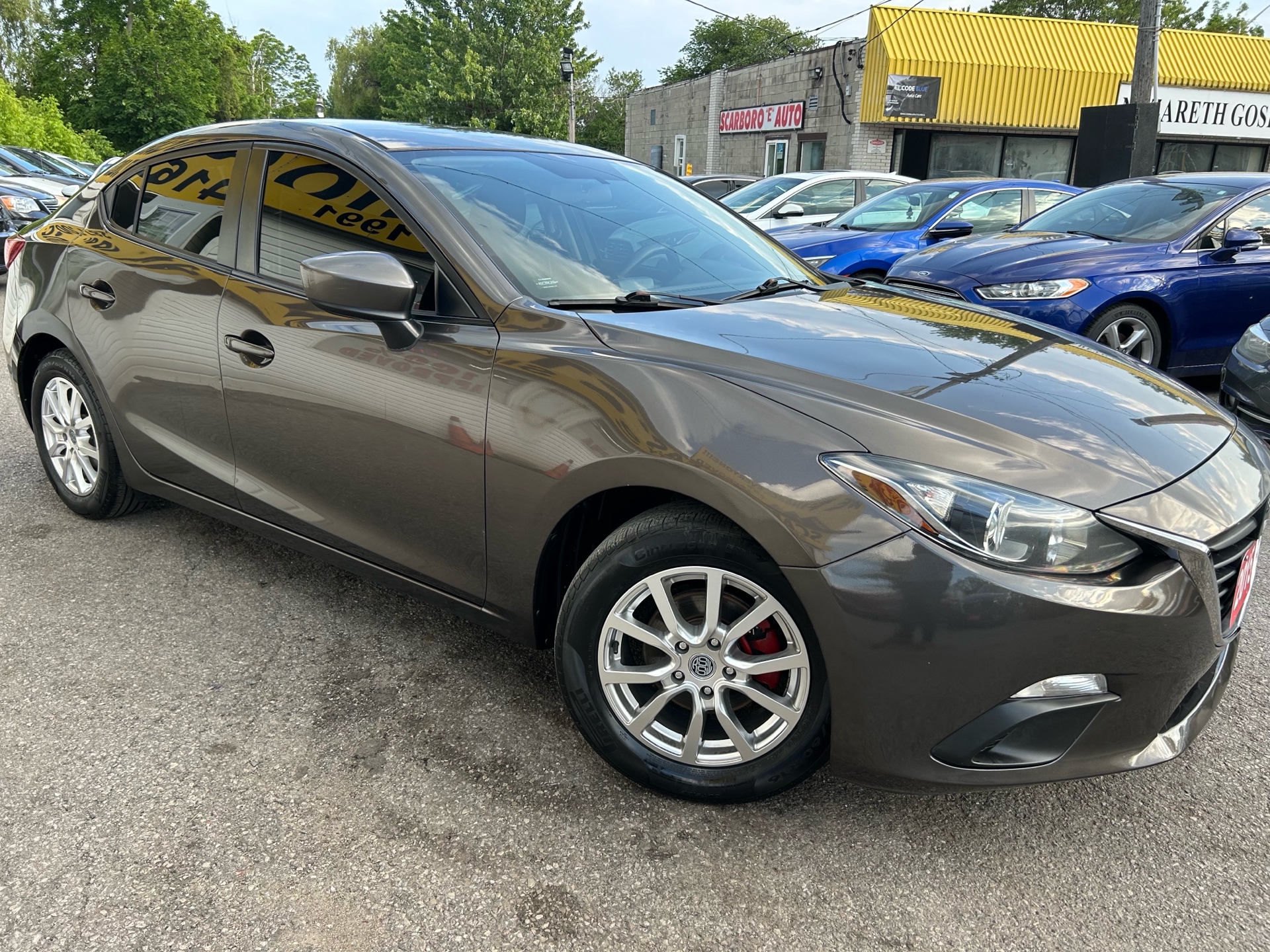 Gray 2015 Mazda MAZDA3 Hatchback Front-Wheel Drive Automatic