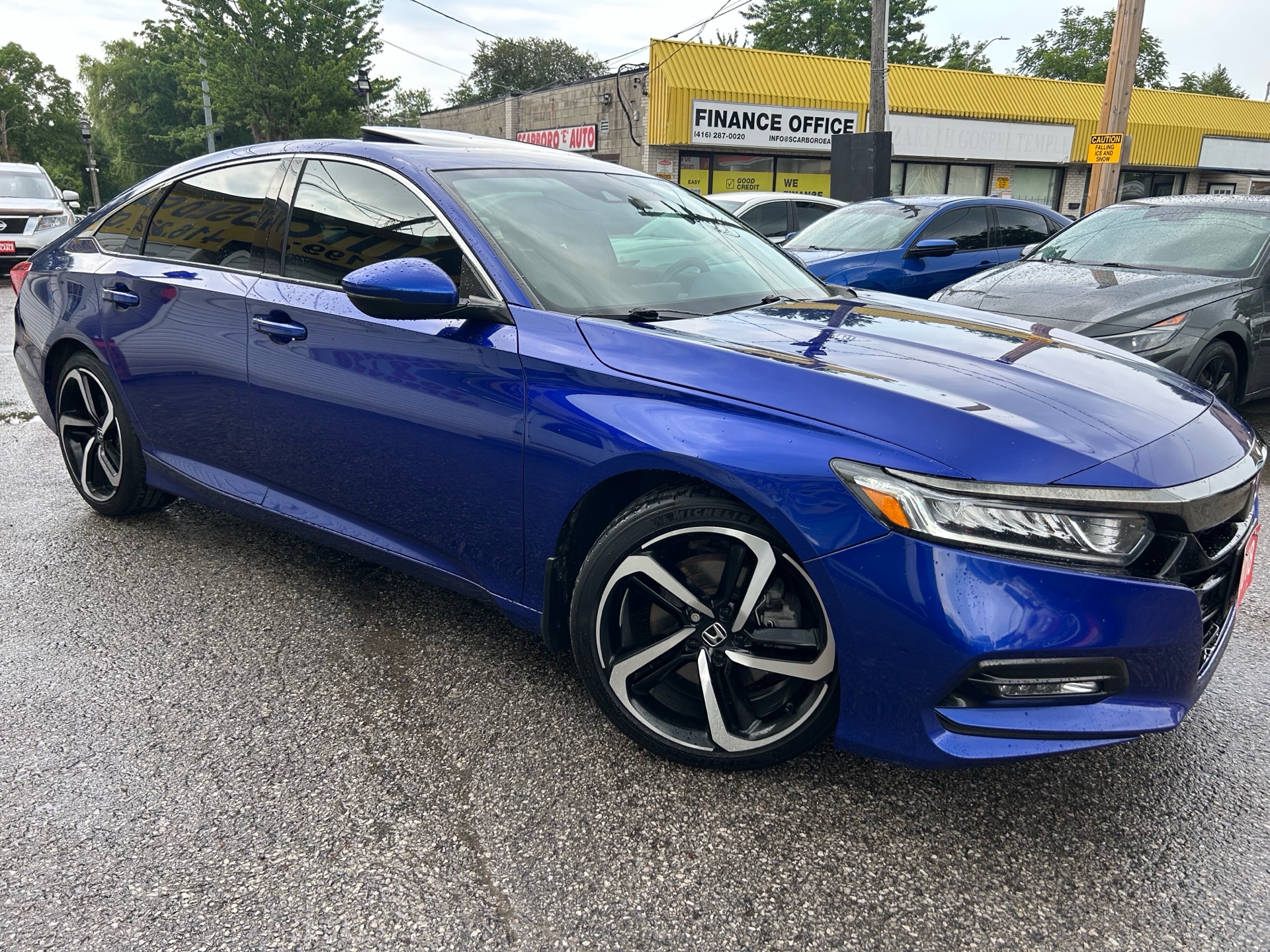 Blue 2018 Honda Accord Sedan Front-Wheel Drive Automatic