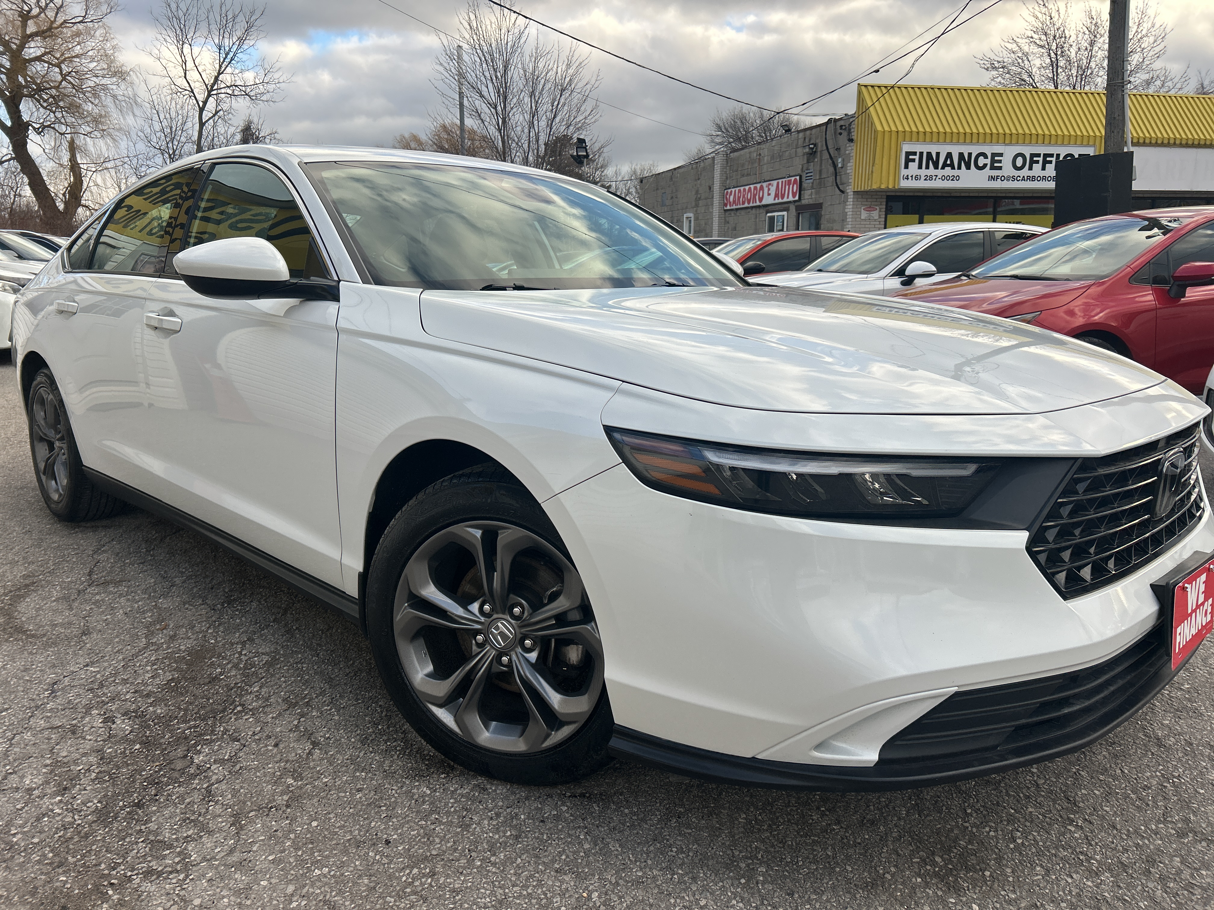 White 2023 Honda Accord Sedan Front-Wheel Drive Automatic