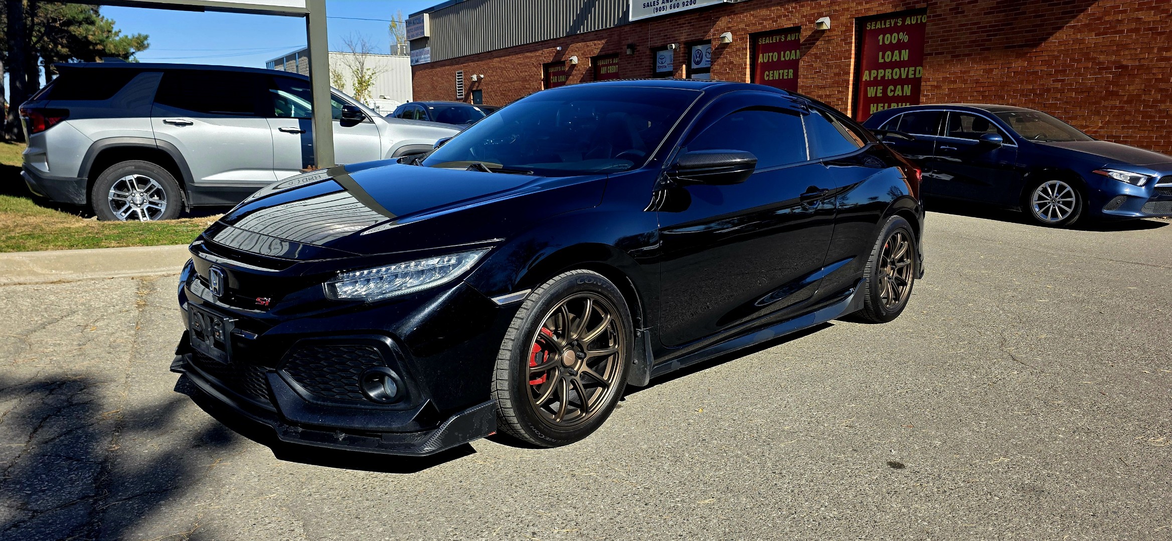 Black 2017 Honda Civic Coupe Coupe Front-Wheel Drive Manual