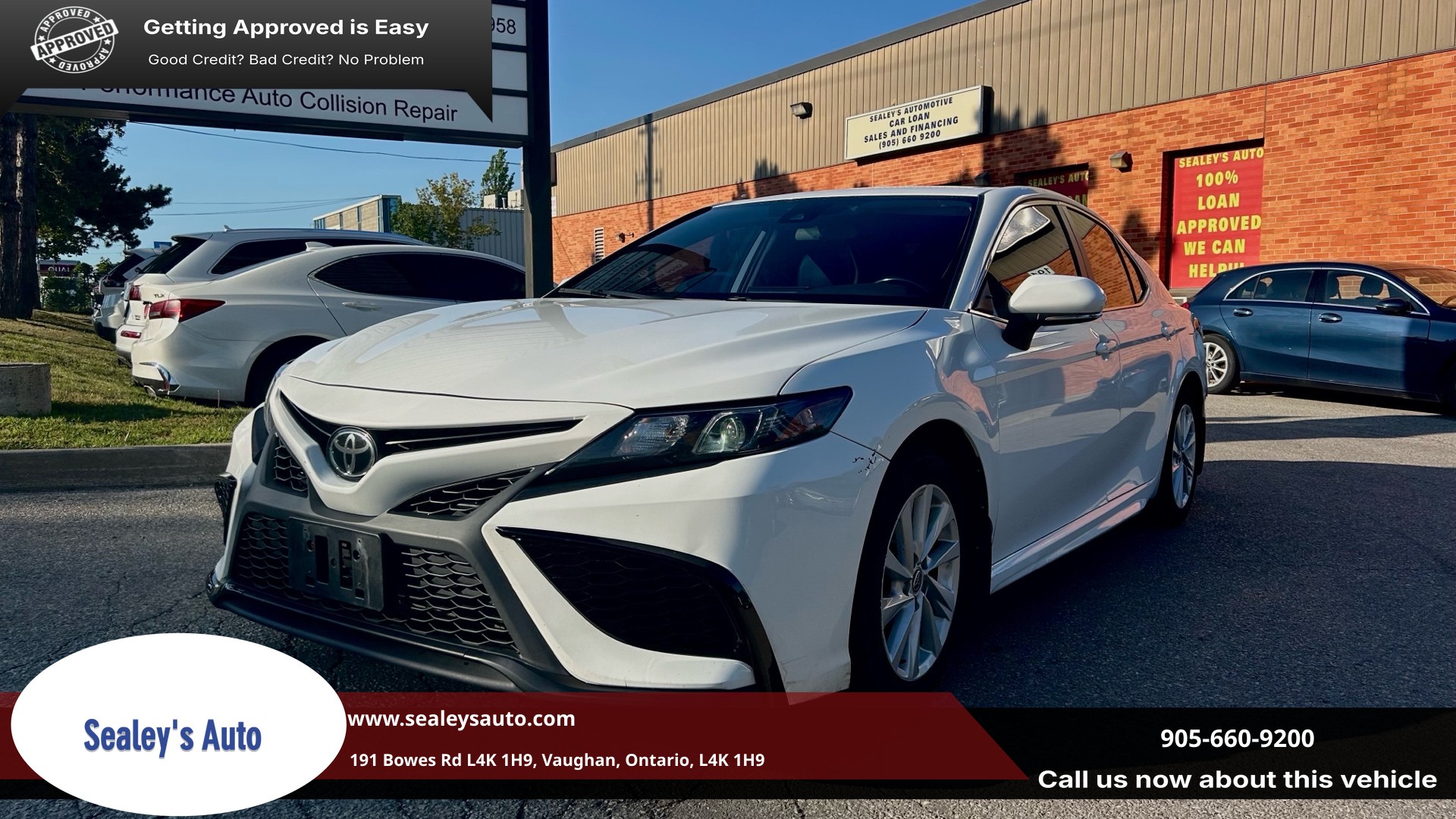 White 2022 Toyota Camry Sedan Front-Wheel Drive Automatic