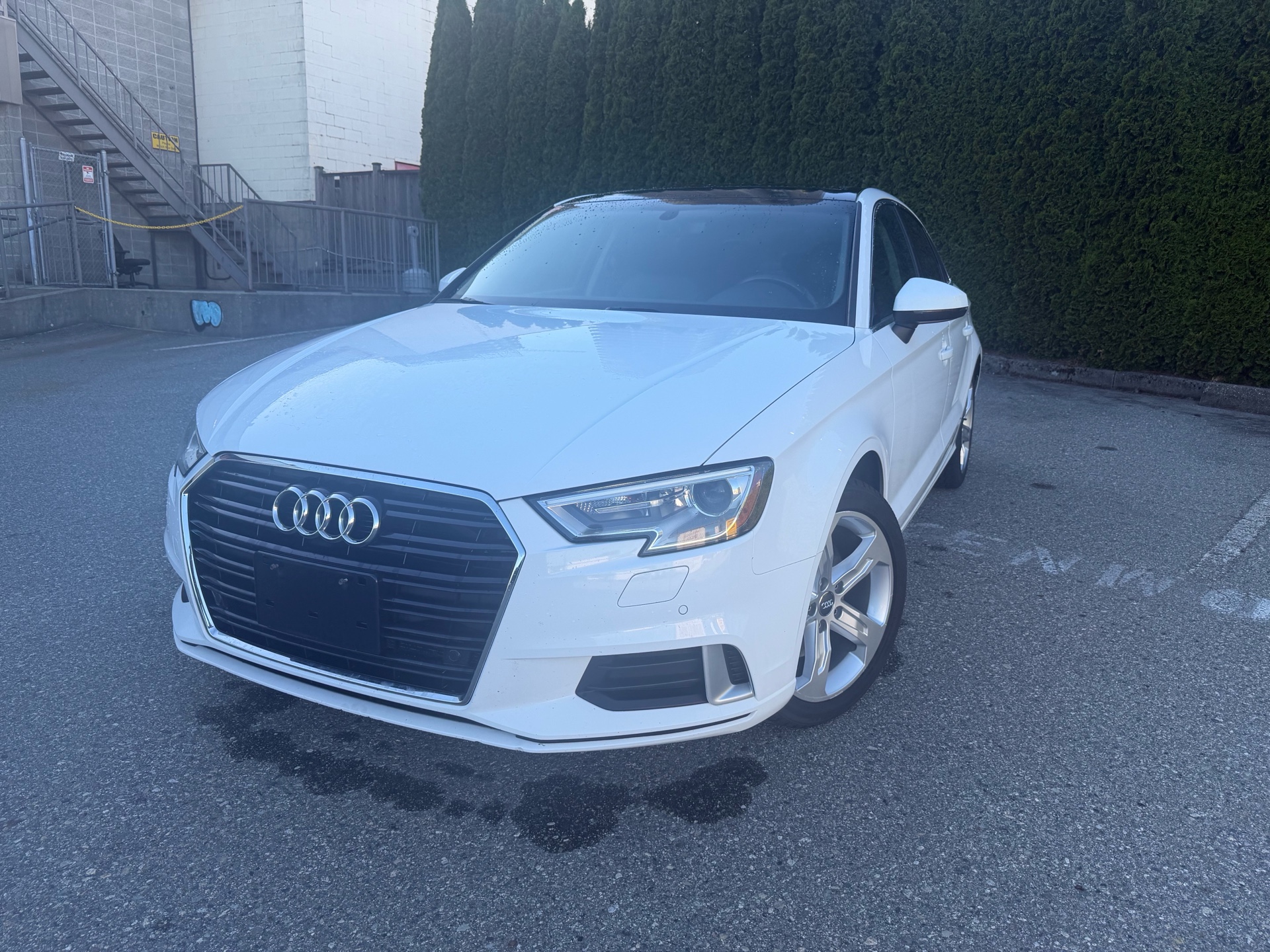 White 2017 Audi A3 2.0T Komfort Sedan FWD Sedan Automatic