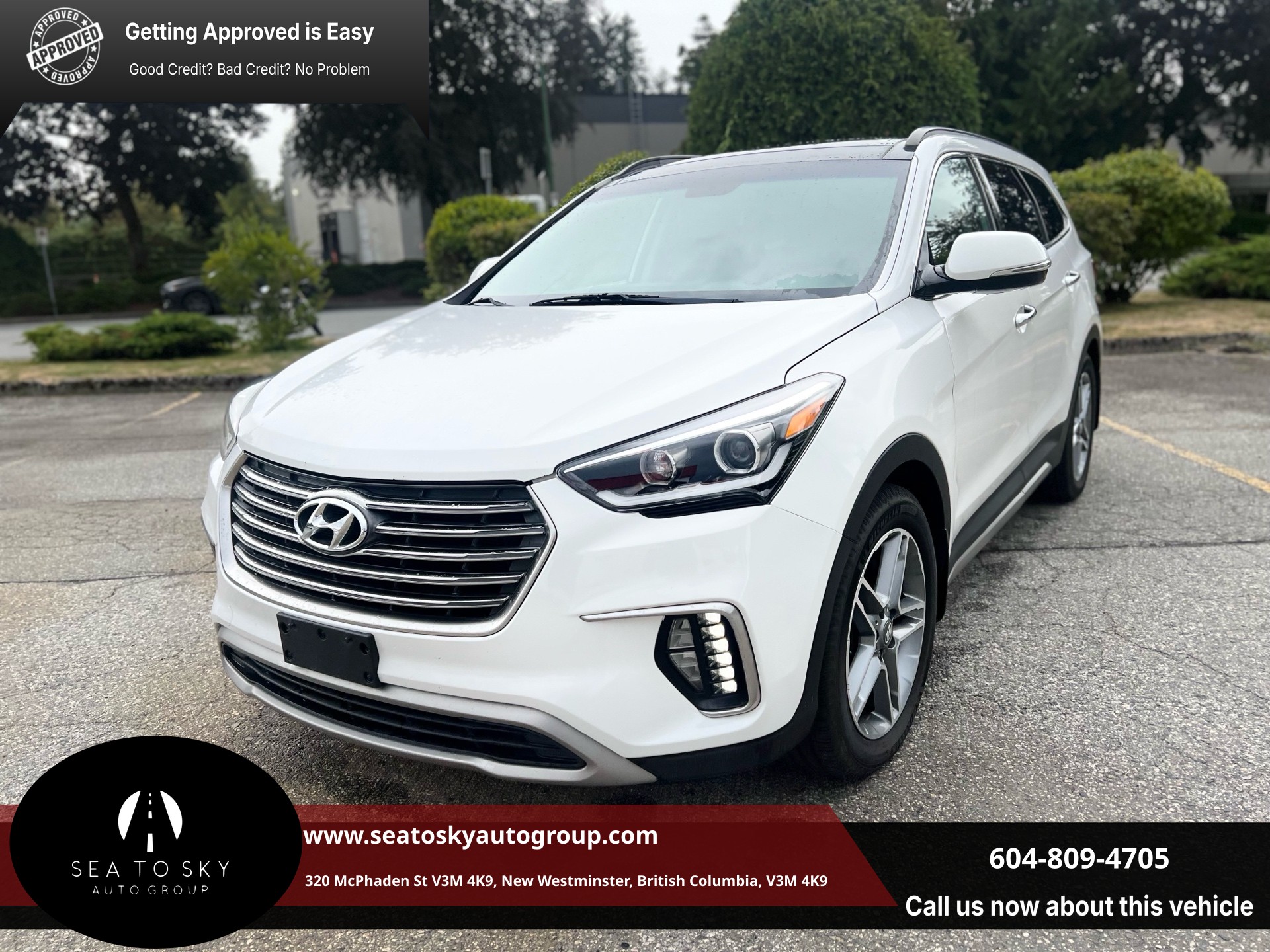 White 2017 Hyundai Santa Fe XL SUV / Crossover Automatic