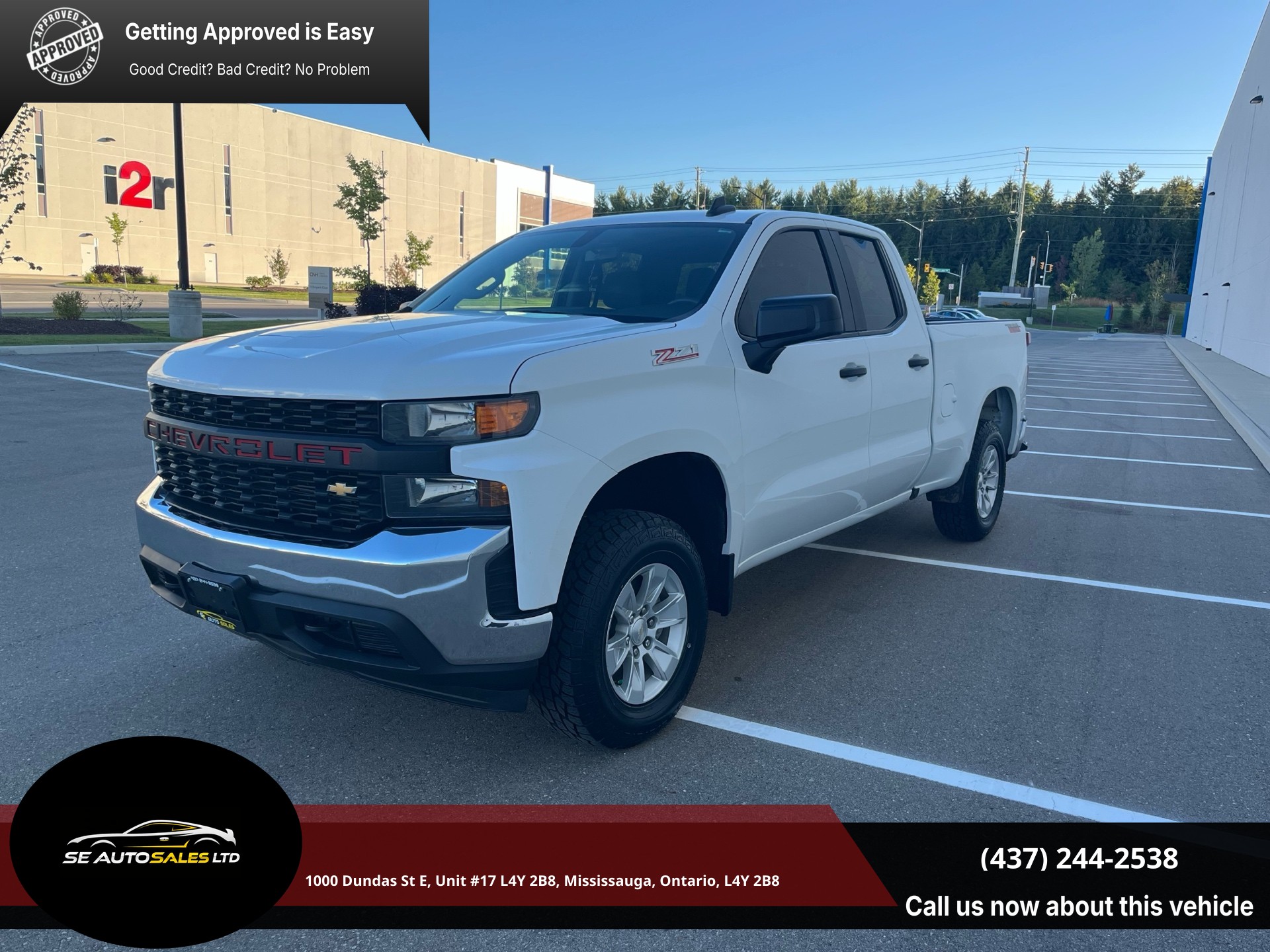 White 2021 Chevrolet Silverado 1500 Pickup Truck Four-Wheel Drive Automatic
