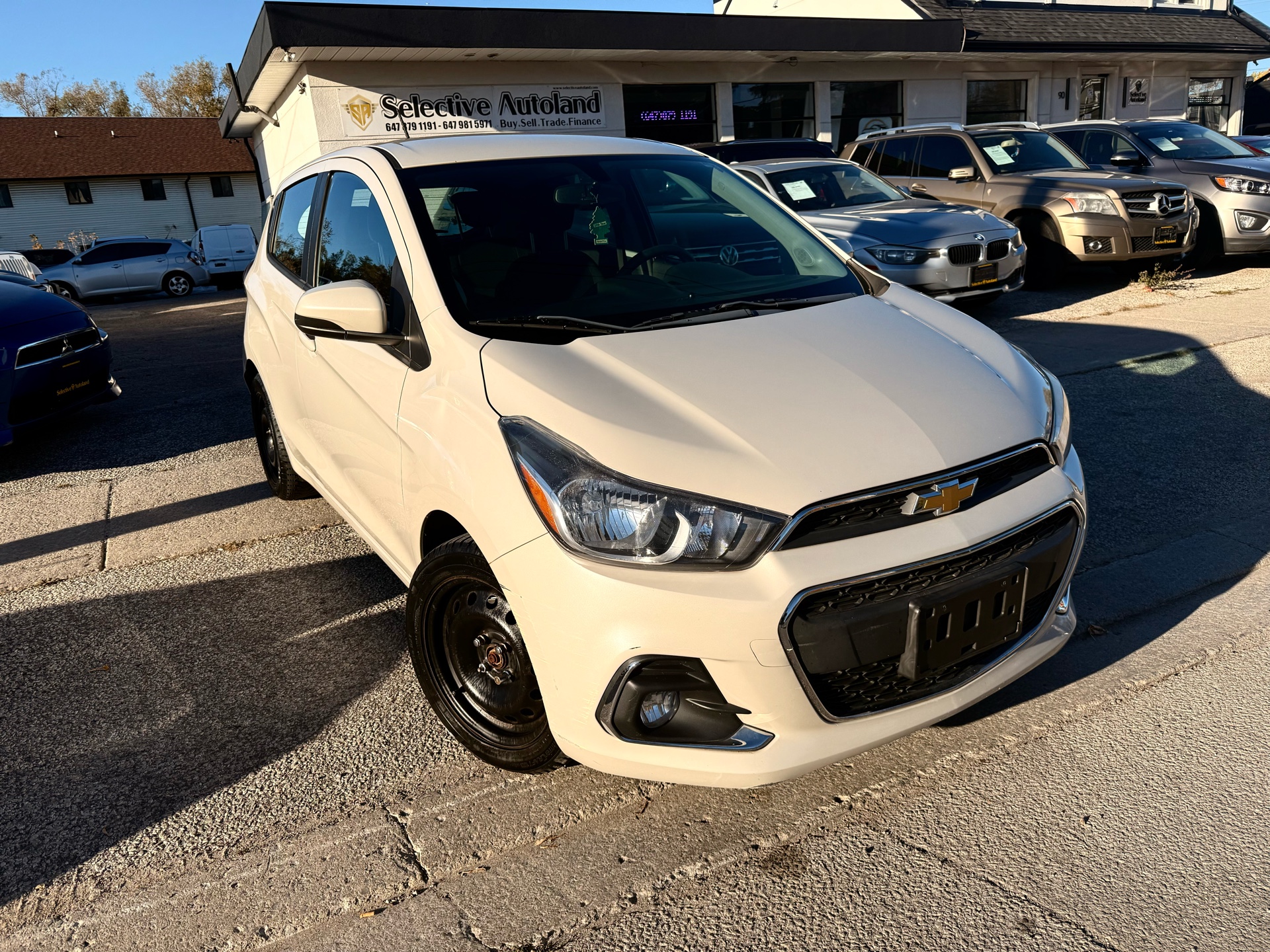 Gray 2017 Chevrolet Spark Hatchback Front-Wheel Drive Automatic