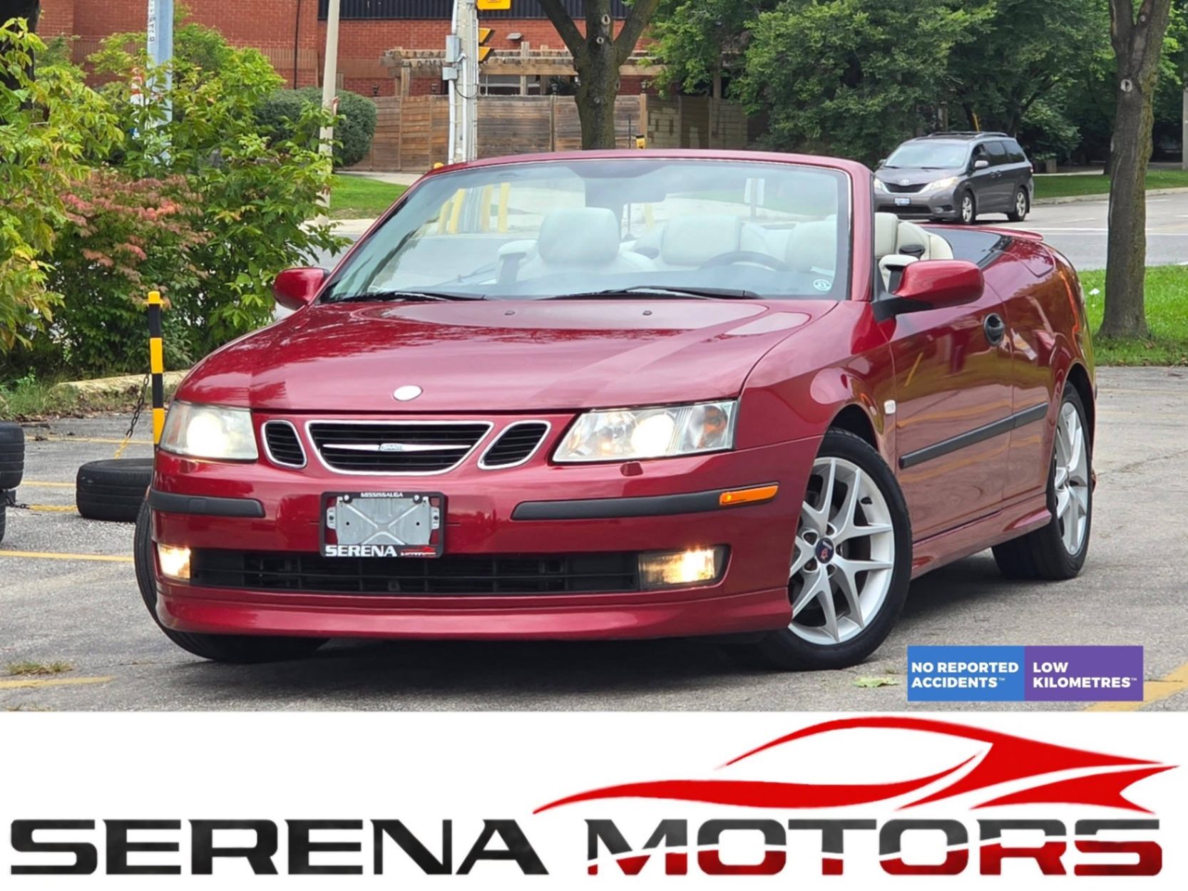 Red (Burgundy) 2005 Saab 9-3 Convertible Front-Wheel Drive Automatic
