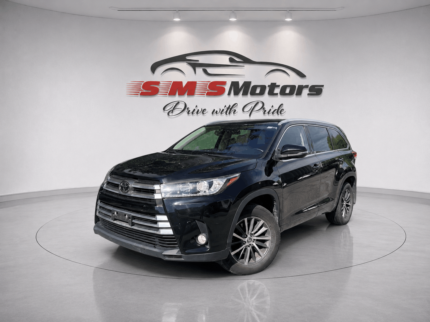 Black 2018 Toyota Highlander XLE AWD SUV / Crossover All-Wheel Drive Automatic