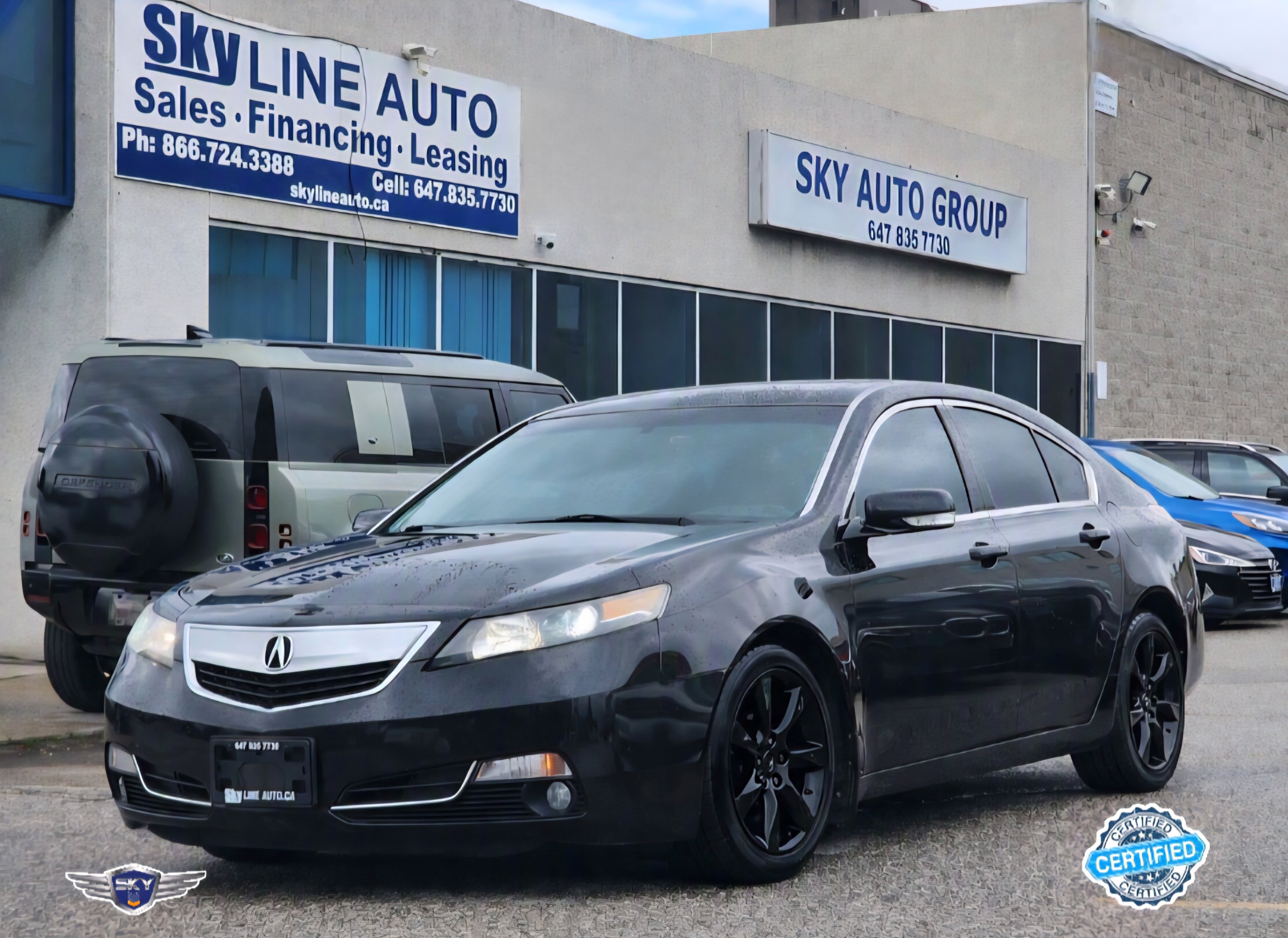 Black 2013 Acura TL Sedan Front-Wheel Drive Automatic