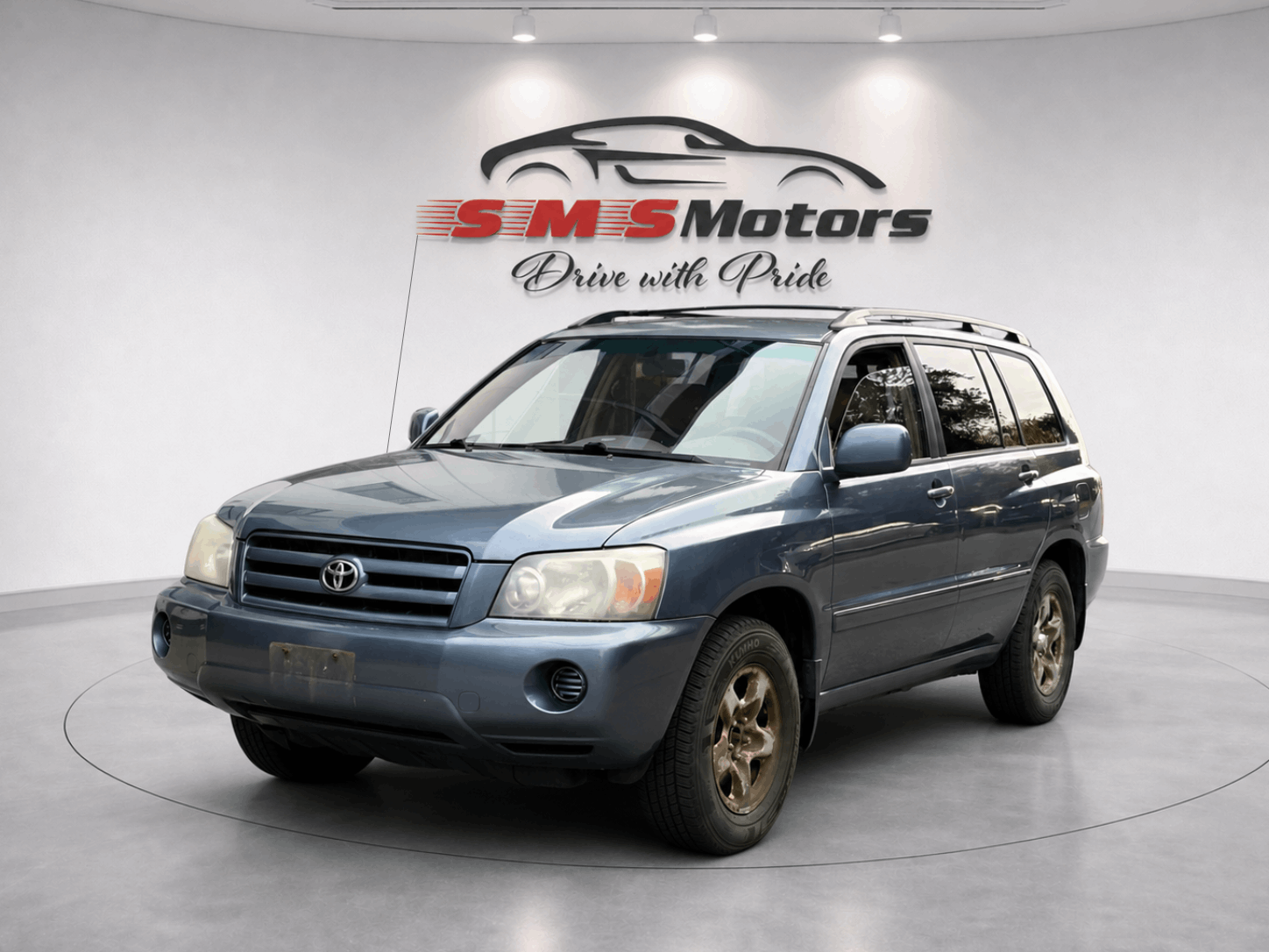 Blue 2004 Toyota Highlander SUV / Crossover Front-Wheel Drive Automatic