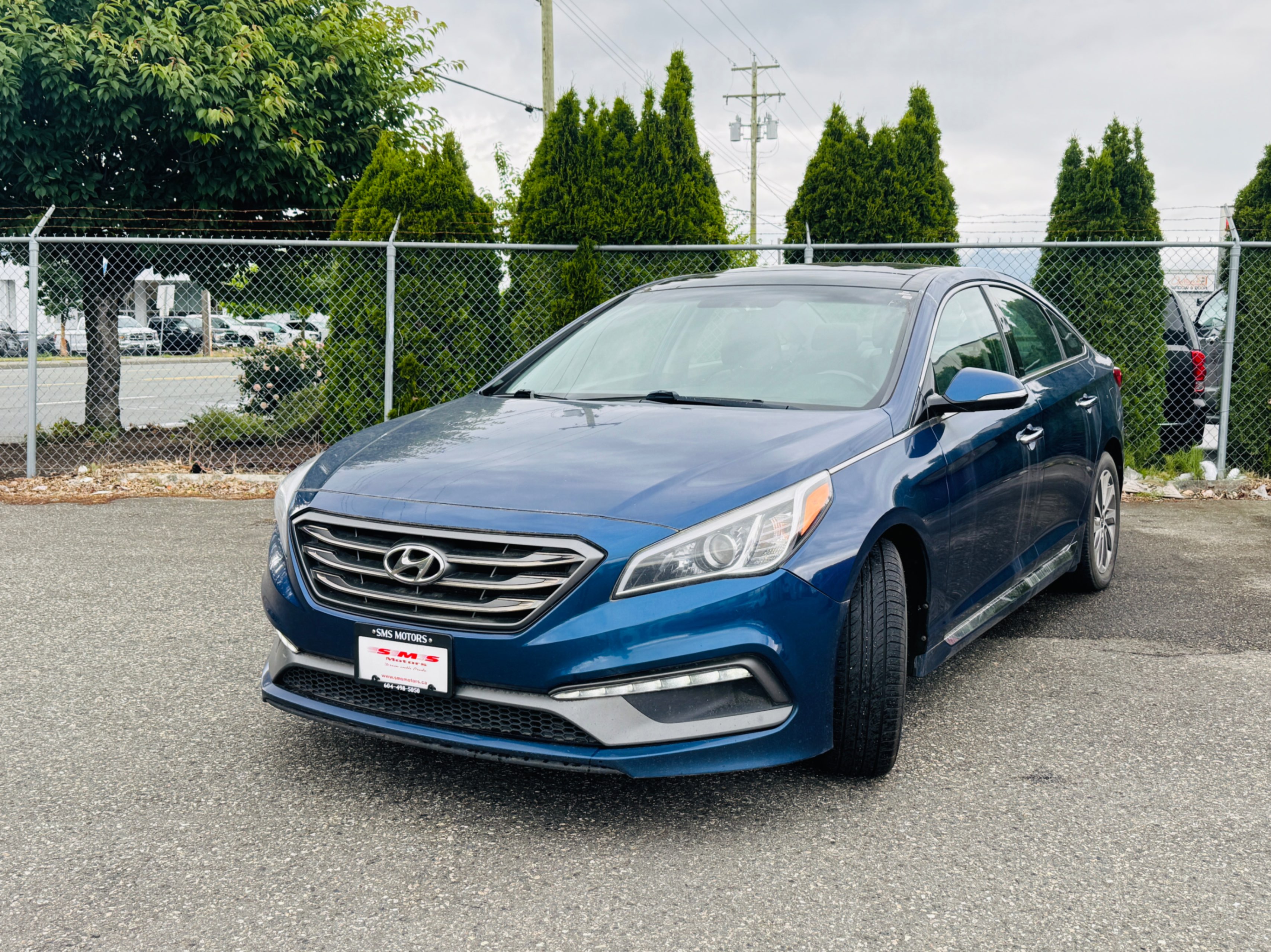 Blue 2017 Hyundai Sonata Sport Tech FWD Sedan Automatic