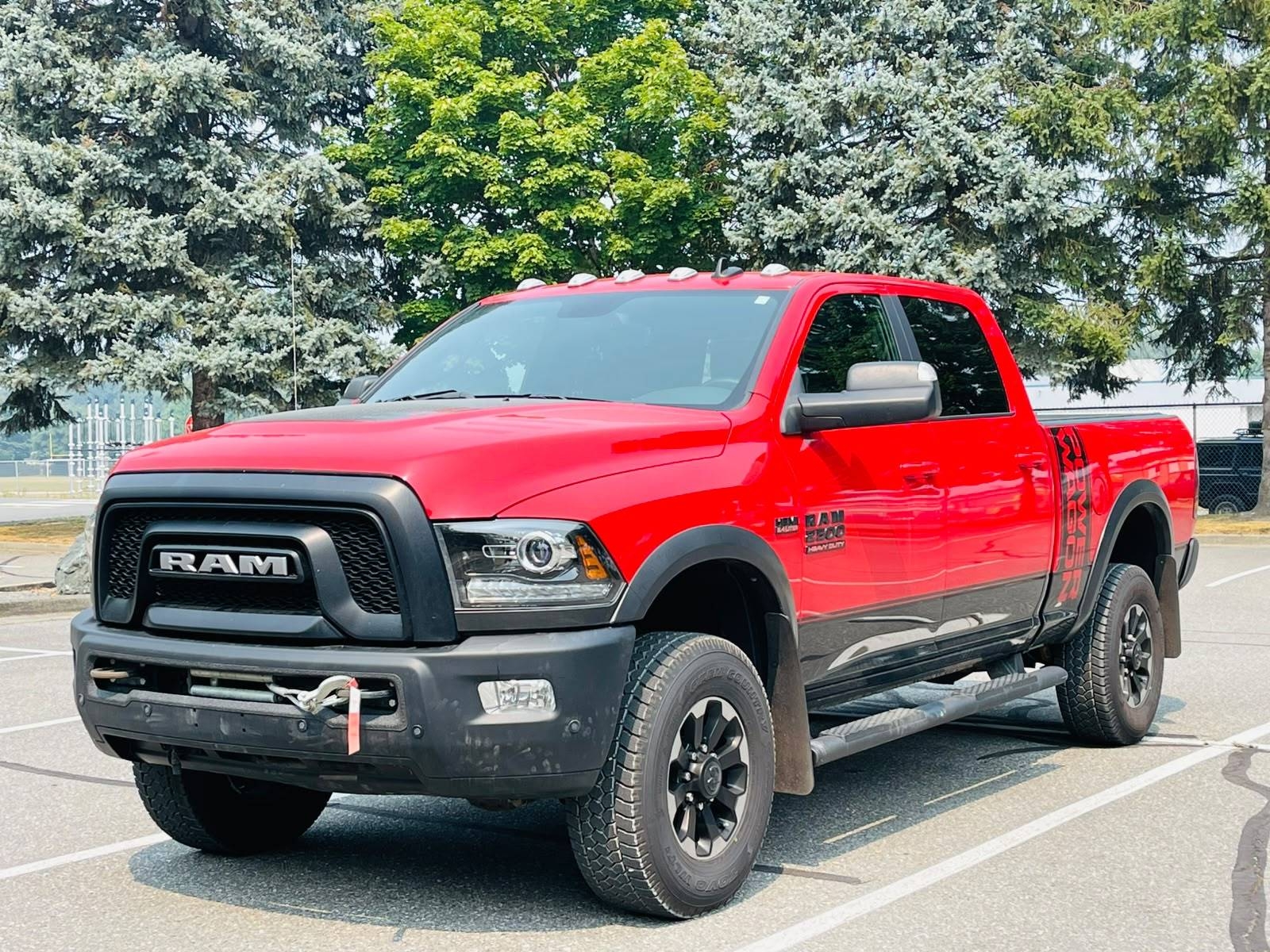 Red 2018 RAM 2500 Pickup Truck Four-Wheel Drive Automatic