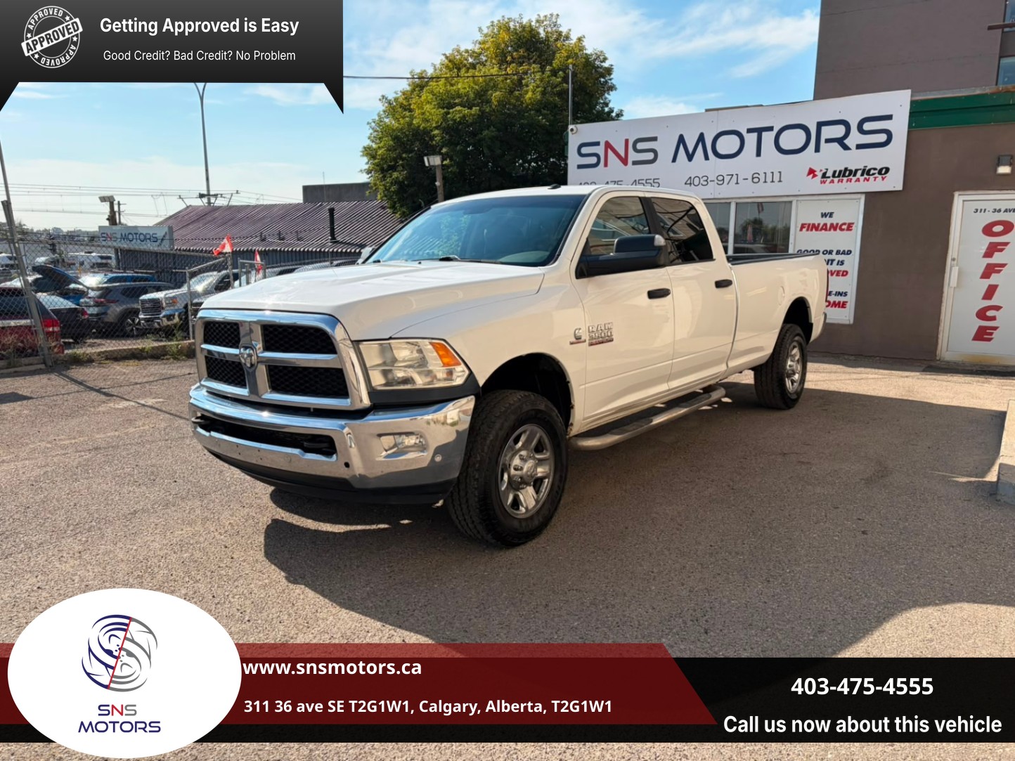 White 2017 RAM 3500 Pickup Truck Four-Wheel Drive Automatic