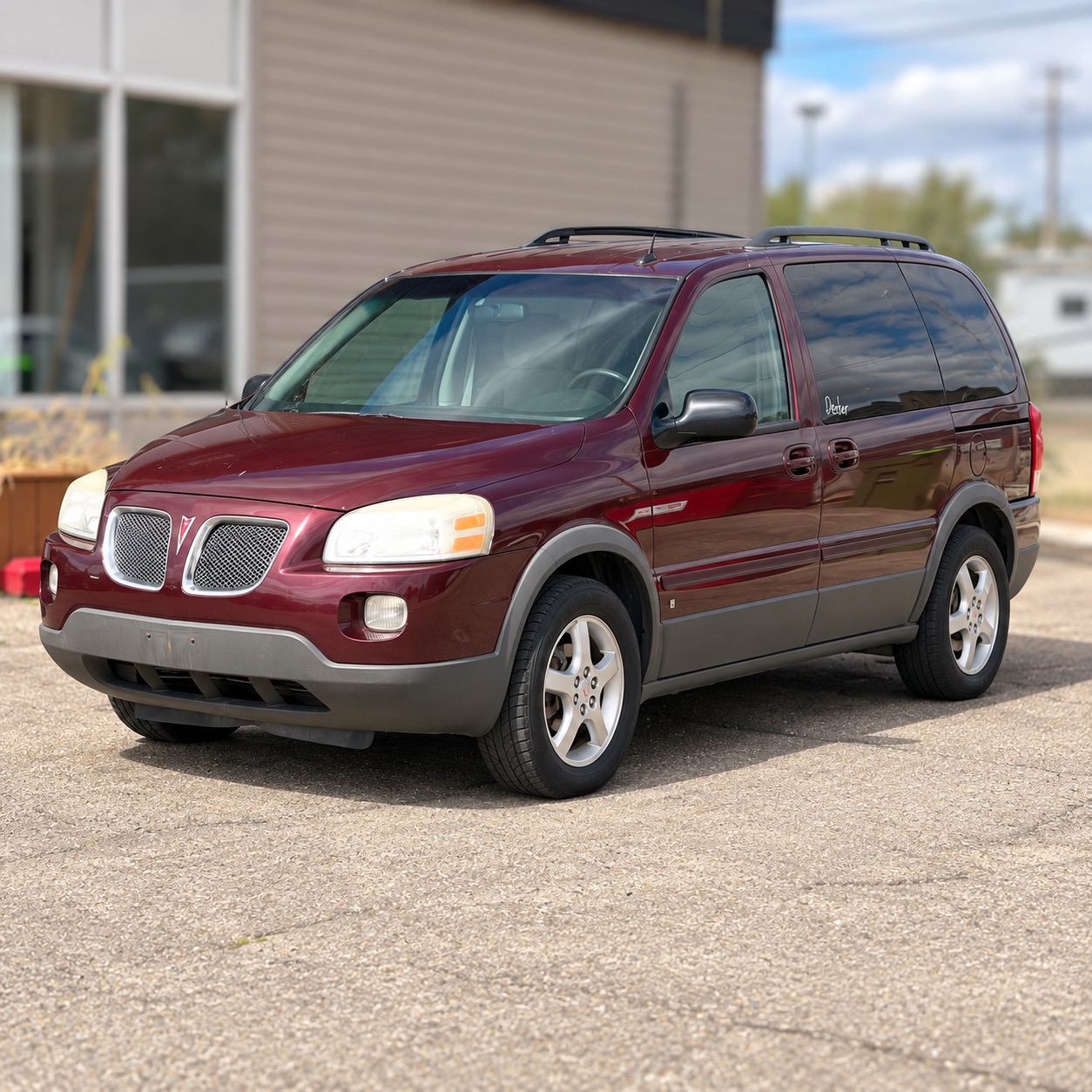Red 2007 Pontiac Montana SV6 Minivan Automatic