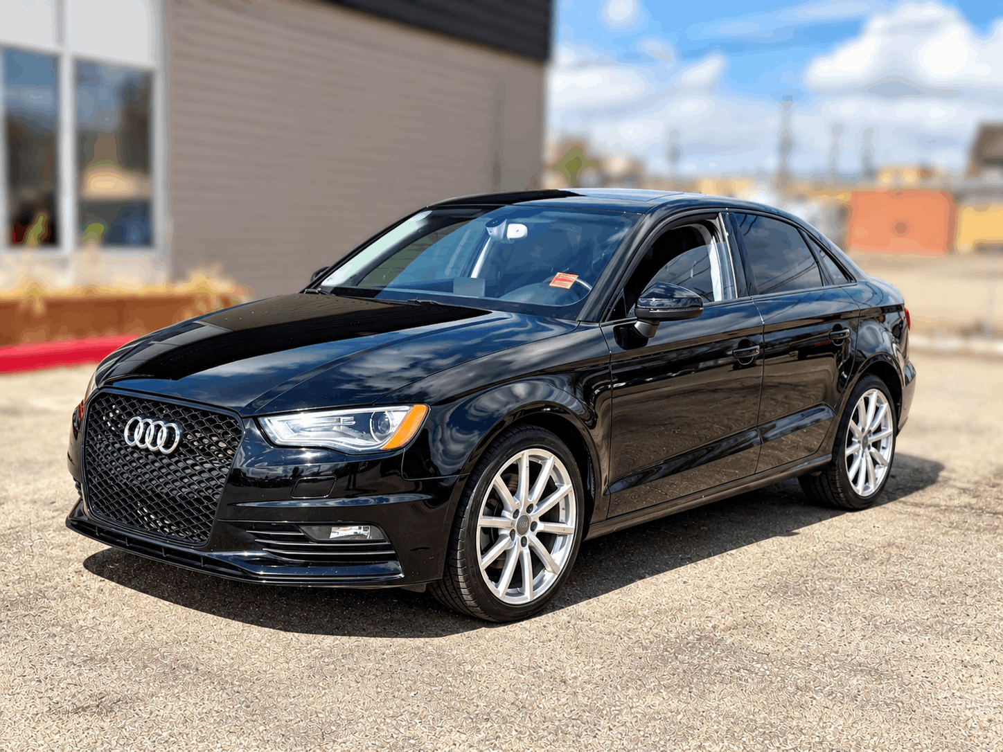 Black 2015 Audi A3 Sedan  Automatic
