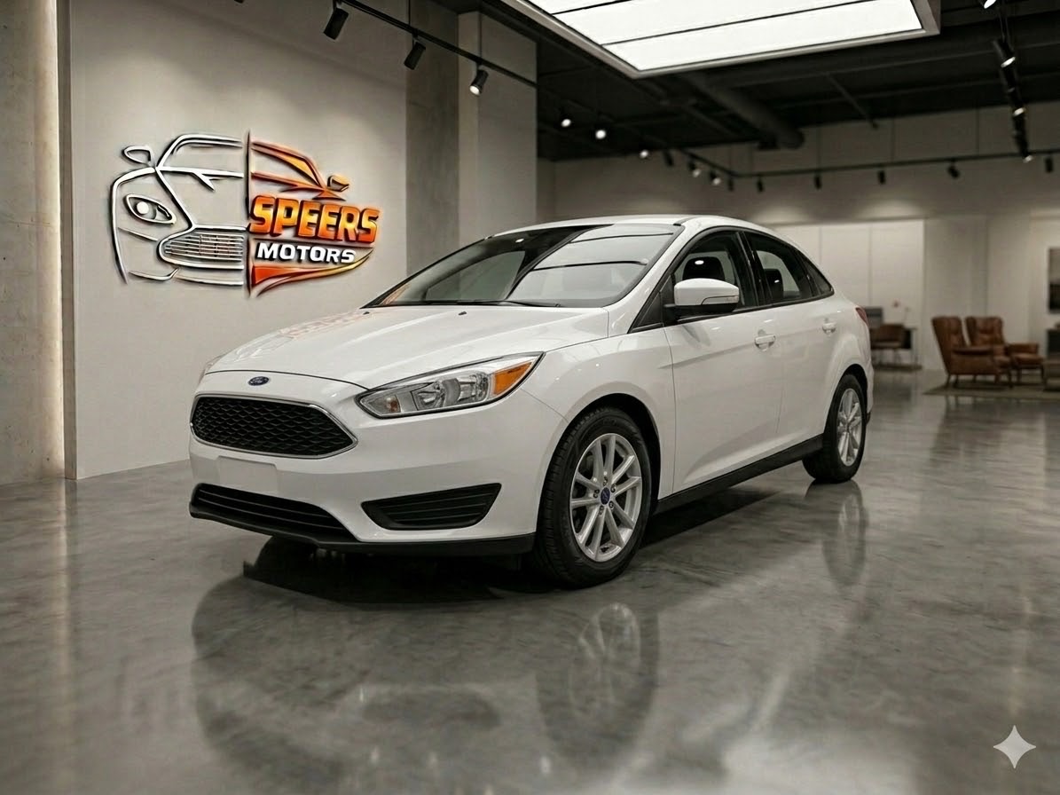 White 2015 Ford Focus Sedan Front-Wheel Drive Automatic