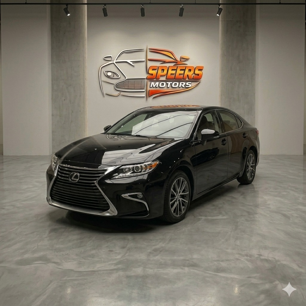 Black 2016 Lexus ES 350 FWD Sedan Front-Wheel Drive Automatic