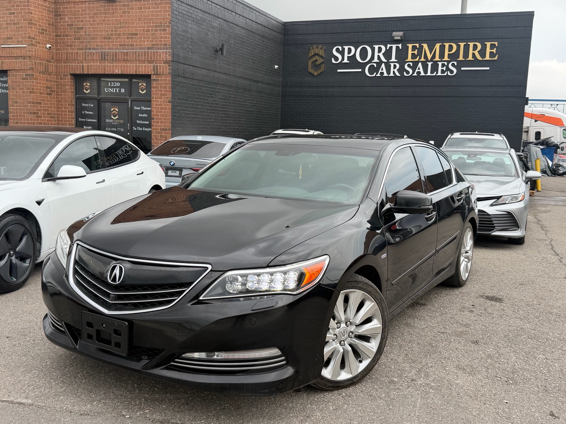Black 2014 Acura RLX Sedan Front-Wheel Drive Automatic