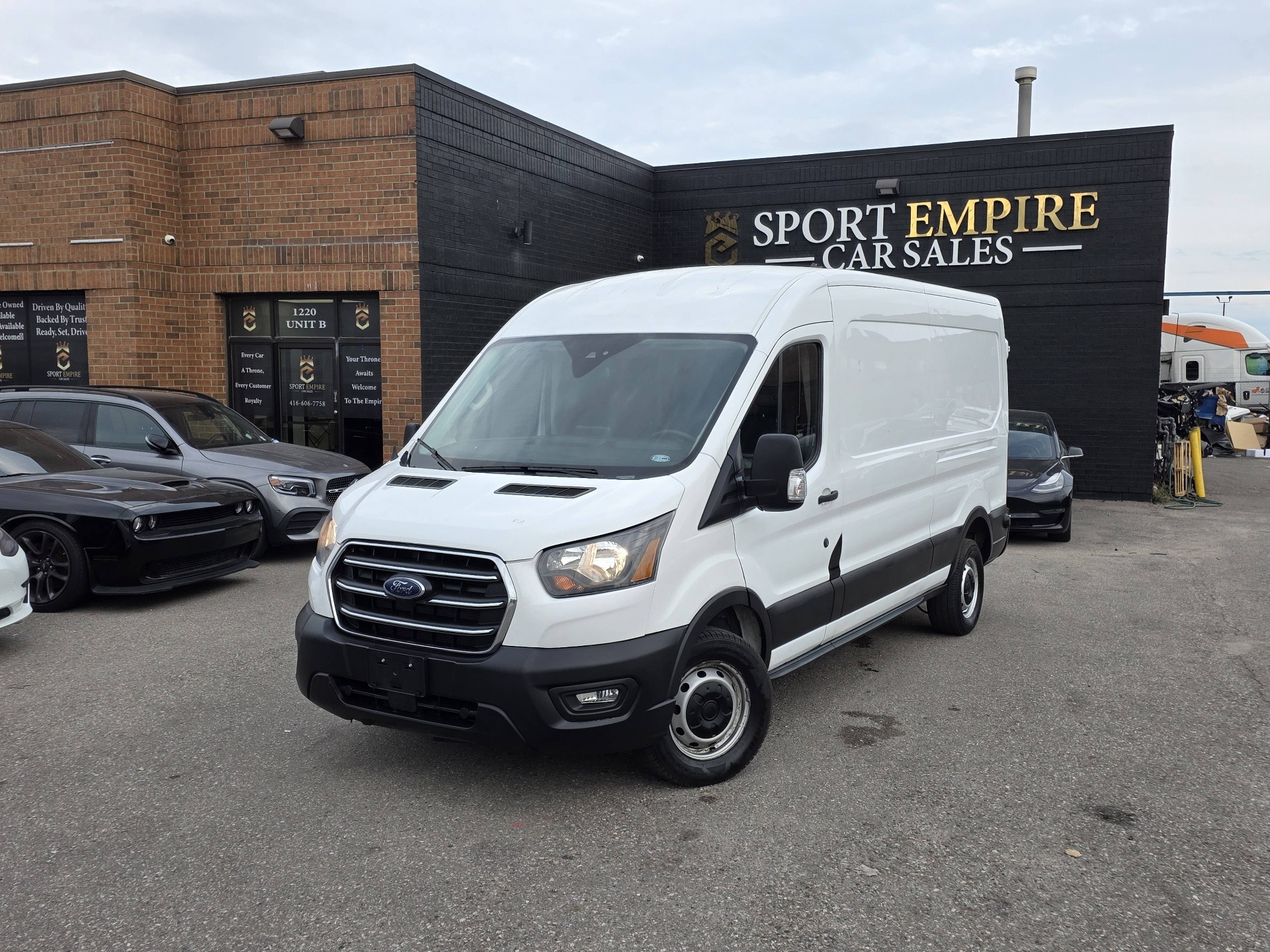 White 2020 Ford Transit Cargo Van Rear-Wheel Drive Automatic