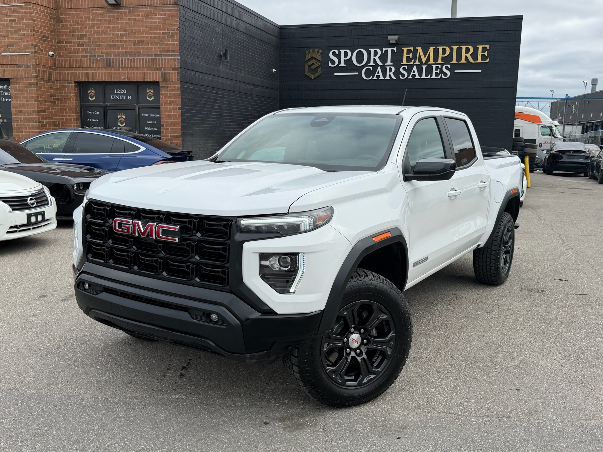White 2024 GMC Canyon Pickup Truck Four-Wheel Drive Automatic