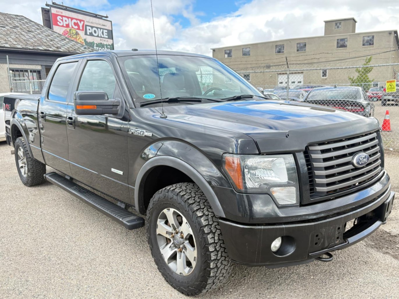 Black 2012 Ford F-150 FX4 SuperCrew 4WD Pickup Truck Four-Wheel Drive Automatic