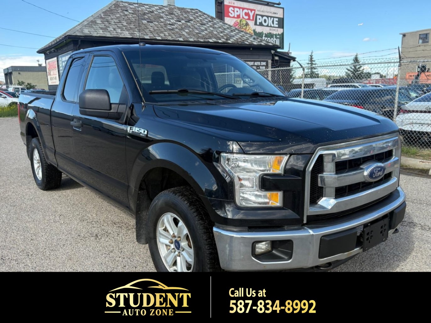 Black 2017 Ford F-150 Pickup Truck Four-Wheel Drive Automatic