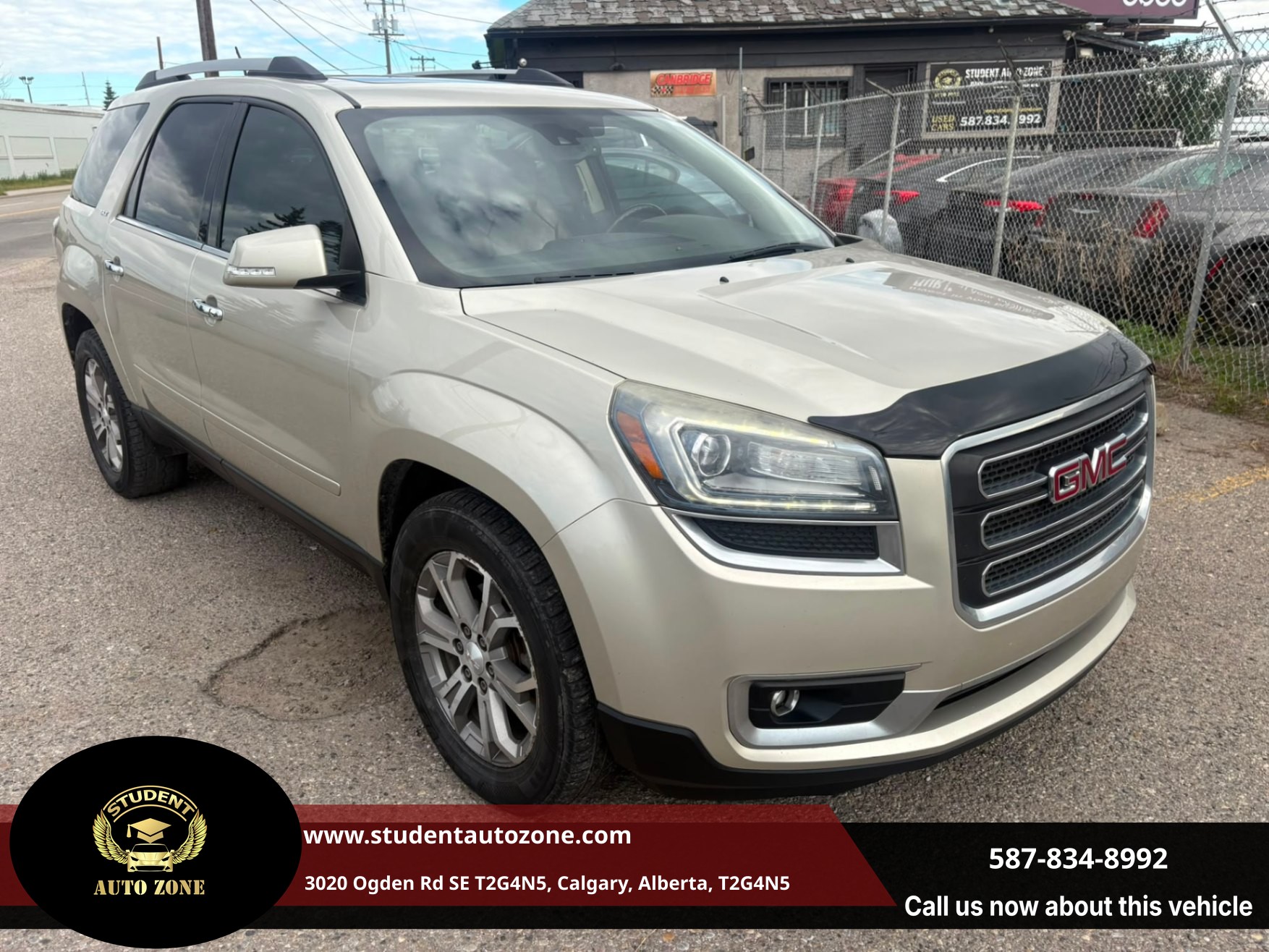 Brown (Beige) 2015 GMC Acadia SUV / Crossover All-Wheel Drive Automatic