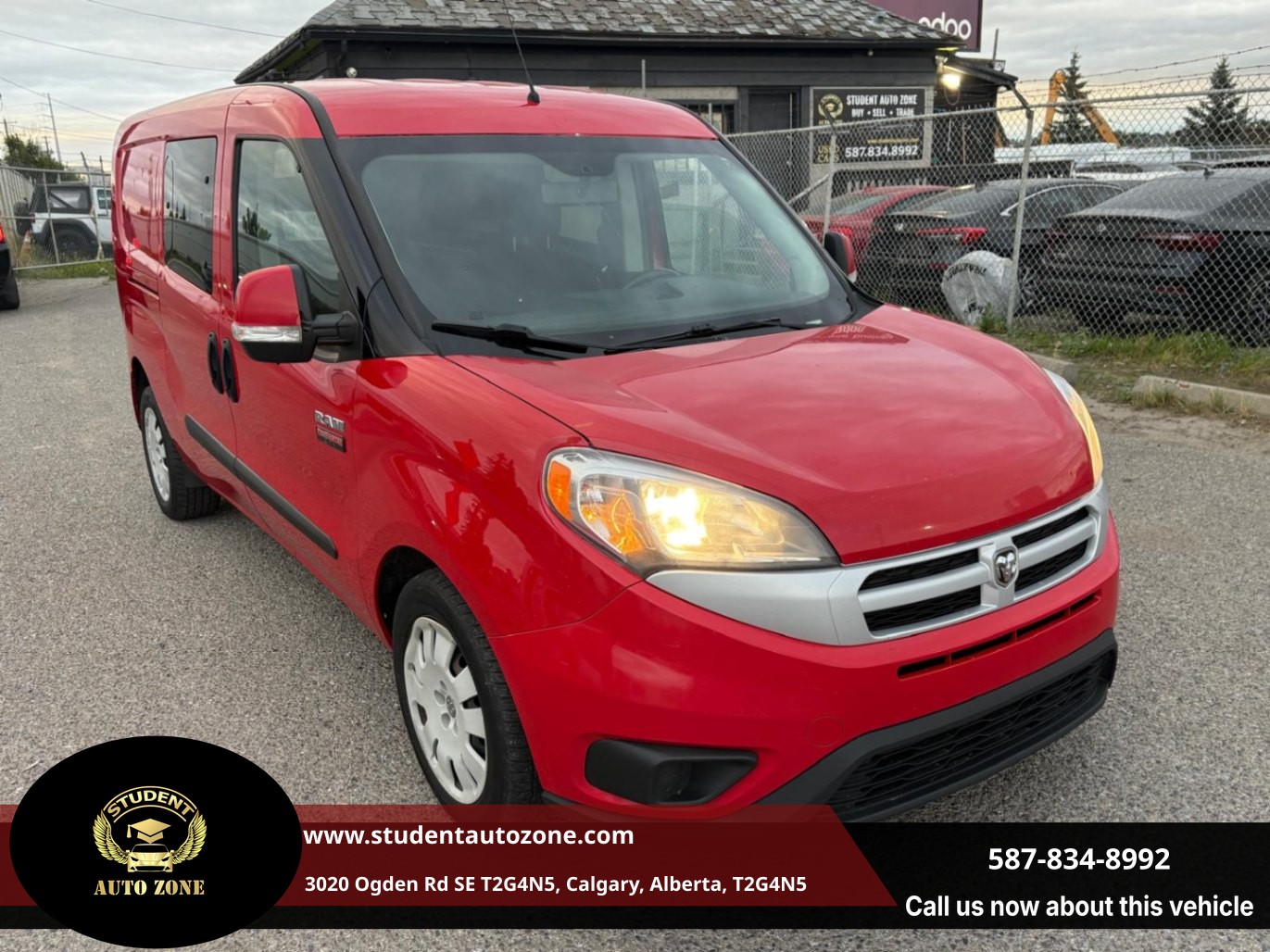 Red 2018 RAM ProMaster City Van Front-Wheel Drive Automatic