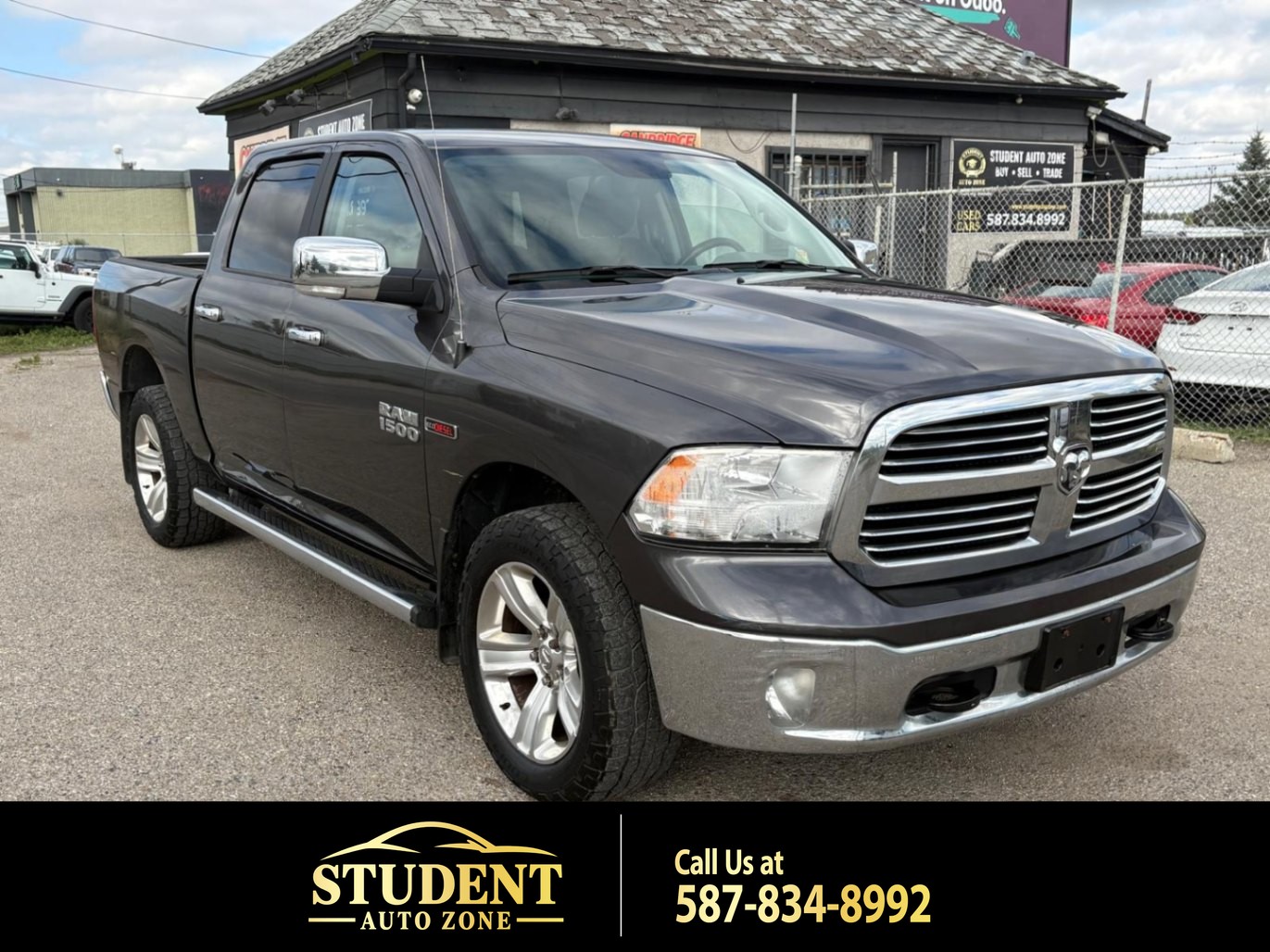 Gray 2017 RAM 1500 Pickup Truck Four-Wheel Drive Automatic