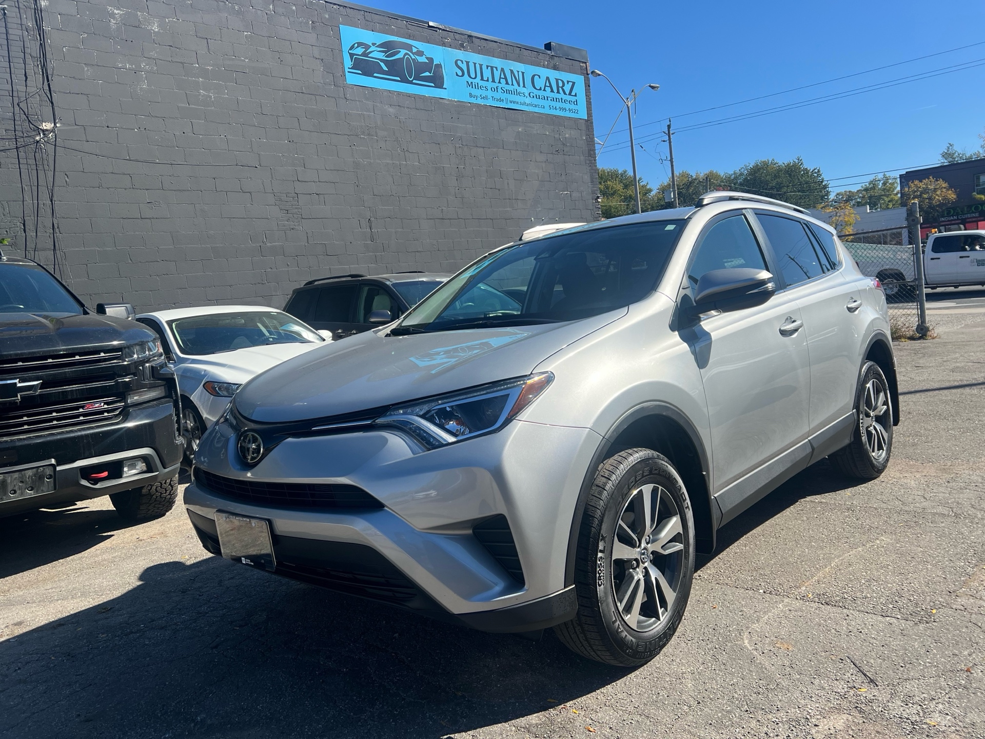 Silver 2018 Toyota RAV4 SUV / Crossover Front-Wheel Drive Automatic