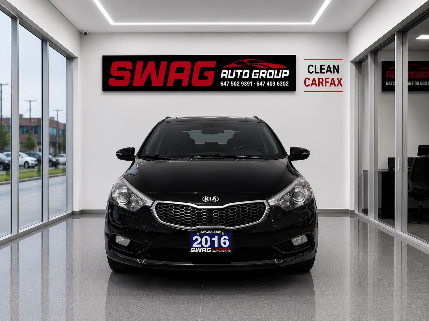 Black 2016 Kia Forte Sedan Automatic