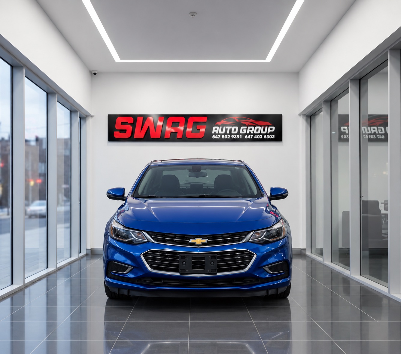 Blue 2017 Chevrolet Cruze Sedan Front-Wheel Drive Automatic
