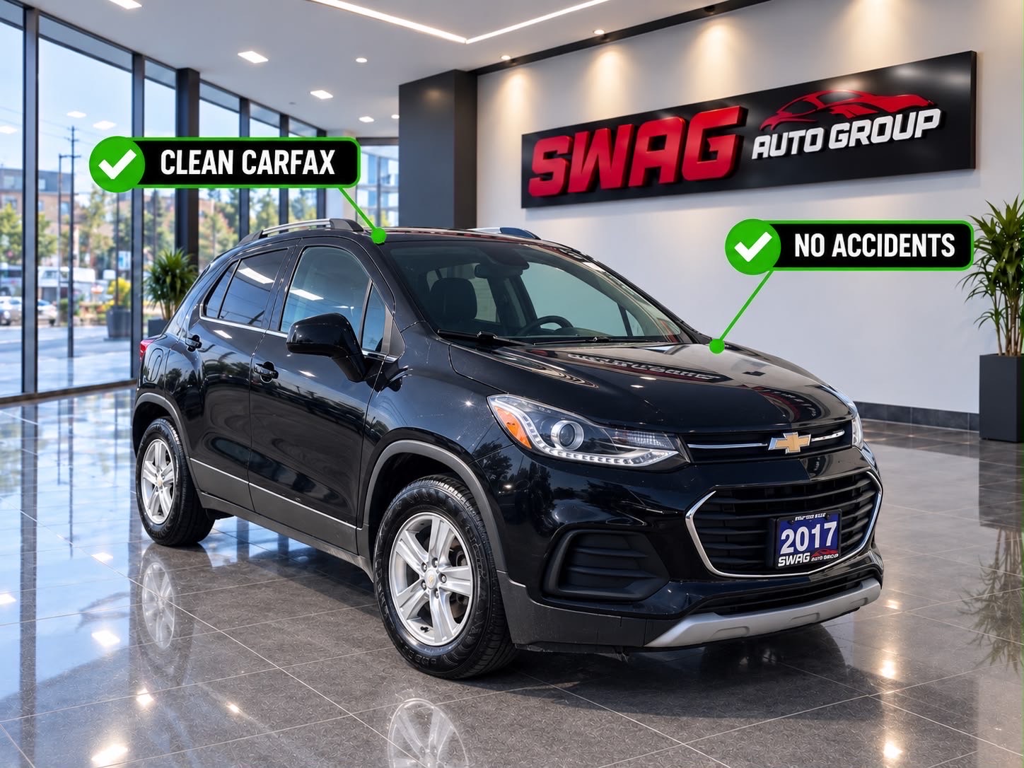 Black 2017 Chevrolet Trax SUV / Crossover Front-Wheel Drive Automatic