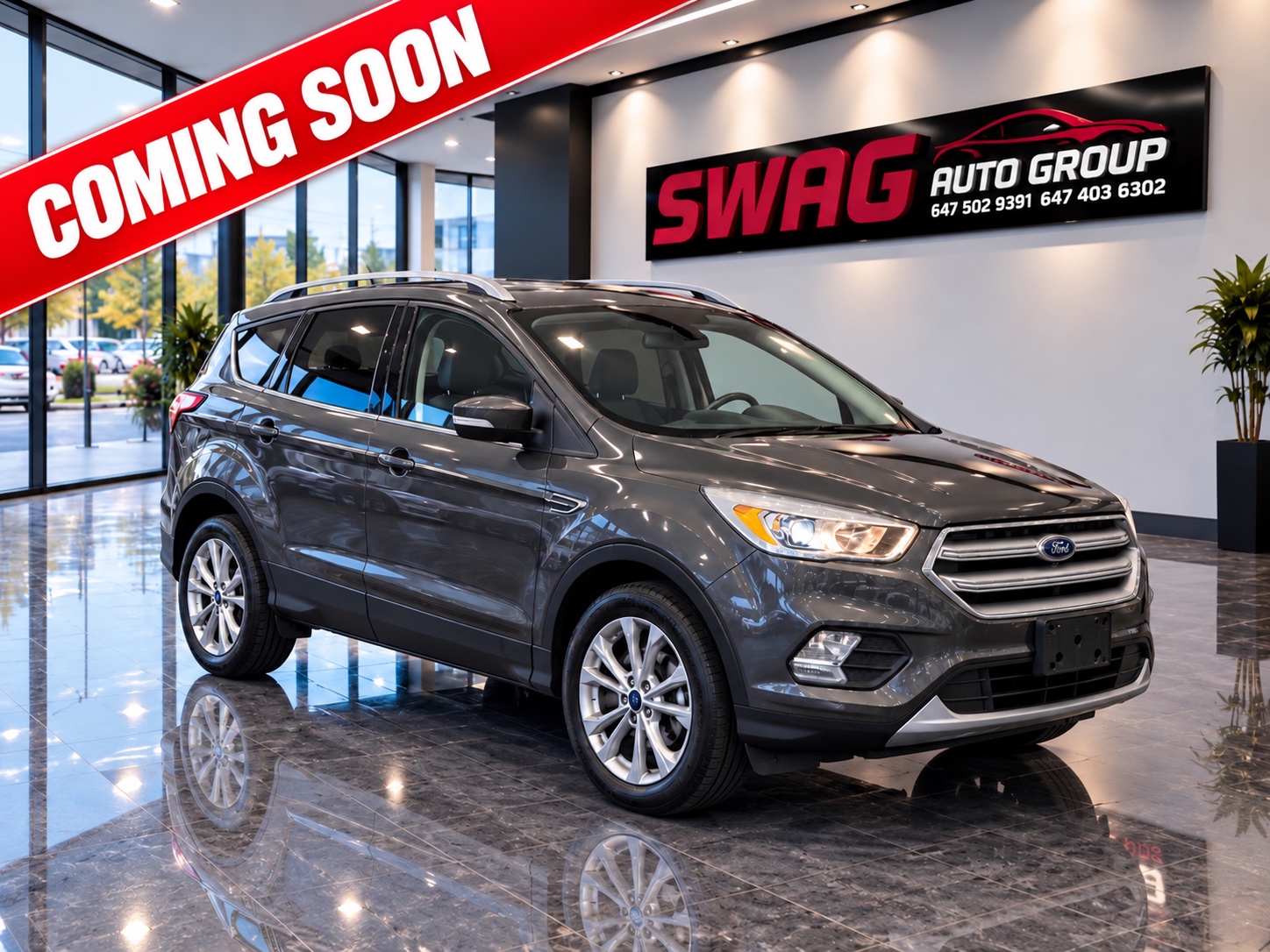 Gray 2017 Ford Escape SUV / Crossover All-Wheel Drive Automatic
