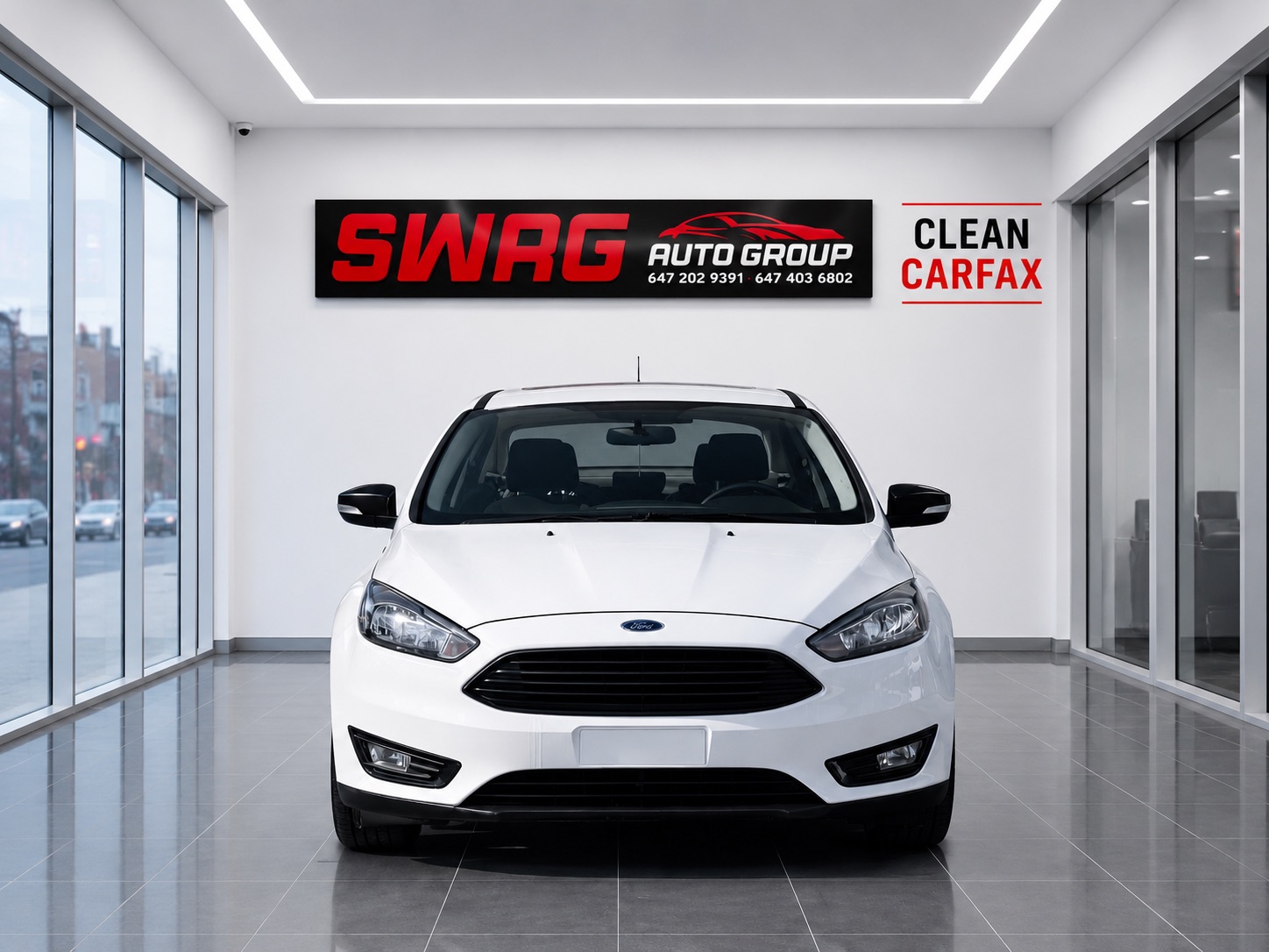 White 2018 Ford Focus Sedan Front-Wheel Drive Automatic