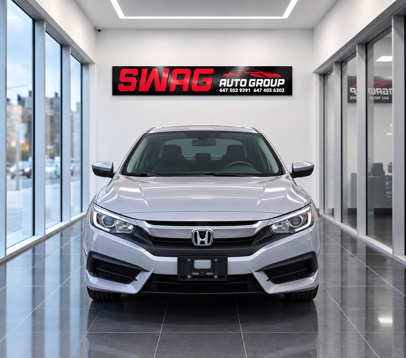 Silver 2018 Honda Civic Sedan Front-Wheel Drive Automatic