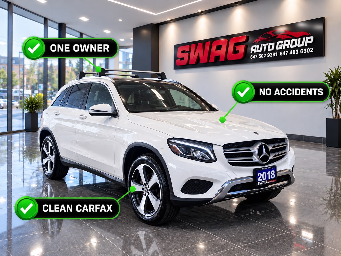 White 2018 Mercedes-Benz GLC SUV / Crossover All-Wheel Drive Automatic