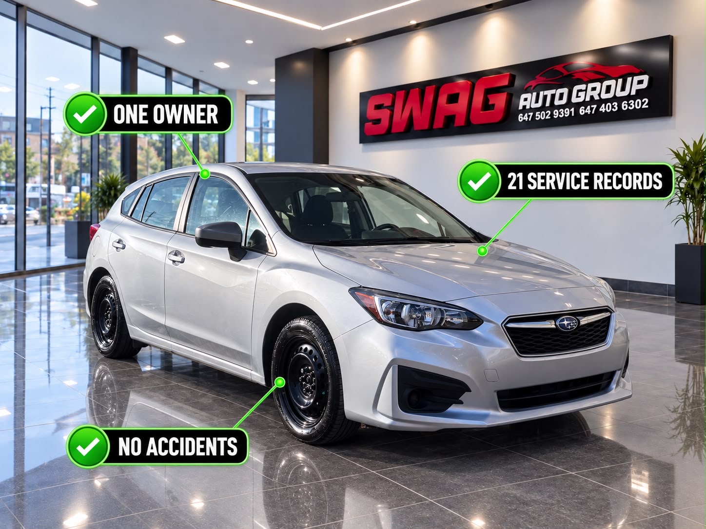 Silver 2018 Subaru Impreza Hatchback Automatic