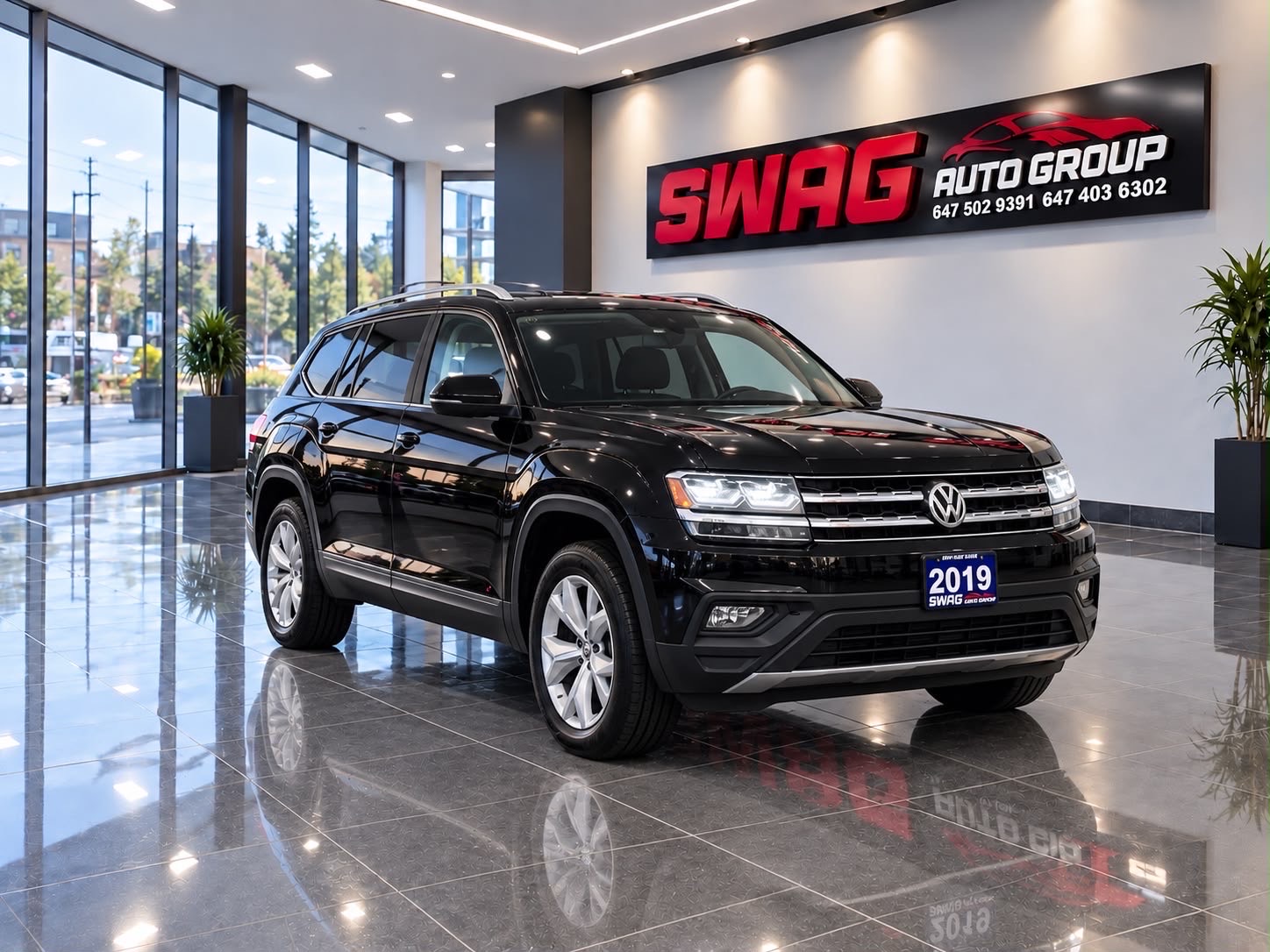 Black 2019 Volkswagen Atlas SUV / Crossover Automatic
