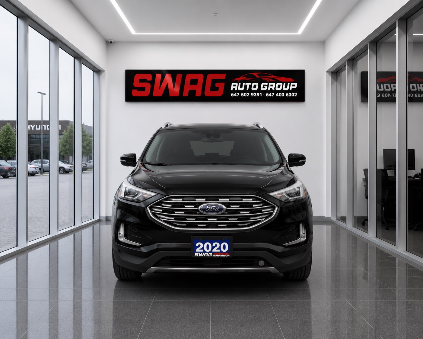 Black 2020 Ford Edge SUV / Crossover All-Wheel Drive Automatic