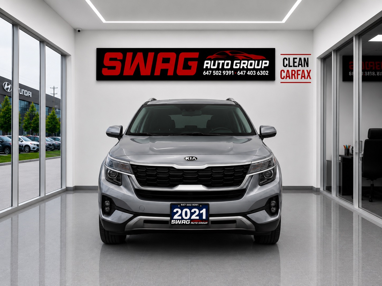 Silver 2021 Kia Seltos SUV / Crossover All-Wheel Drive Automatic