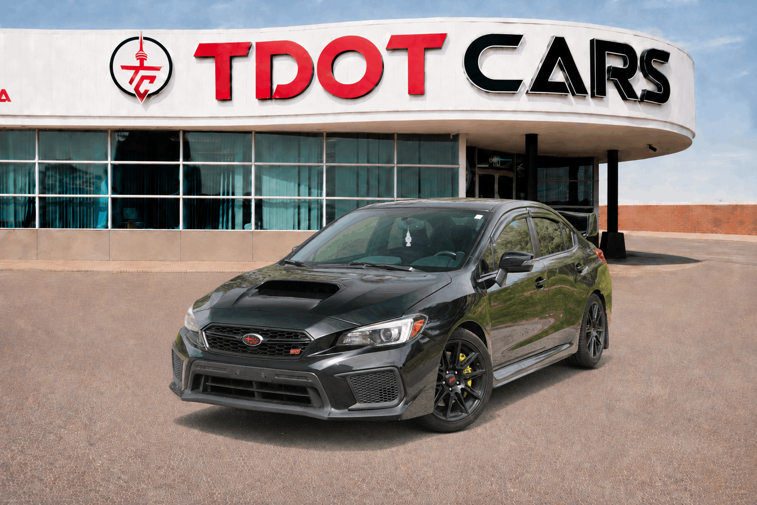 Black 2018 Subaru WRX STI Limited AWD with Wing Spoiler Sedan All-Wheel Drive Manual