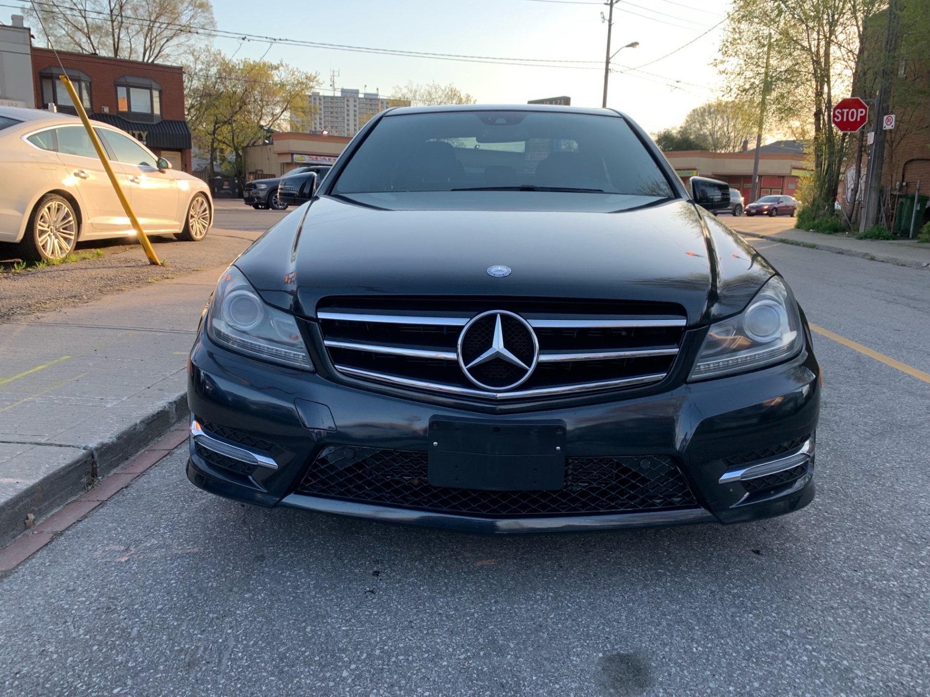 Black 2014 Mercedes-Benz C-Class Sedan Automatic
